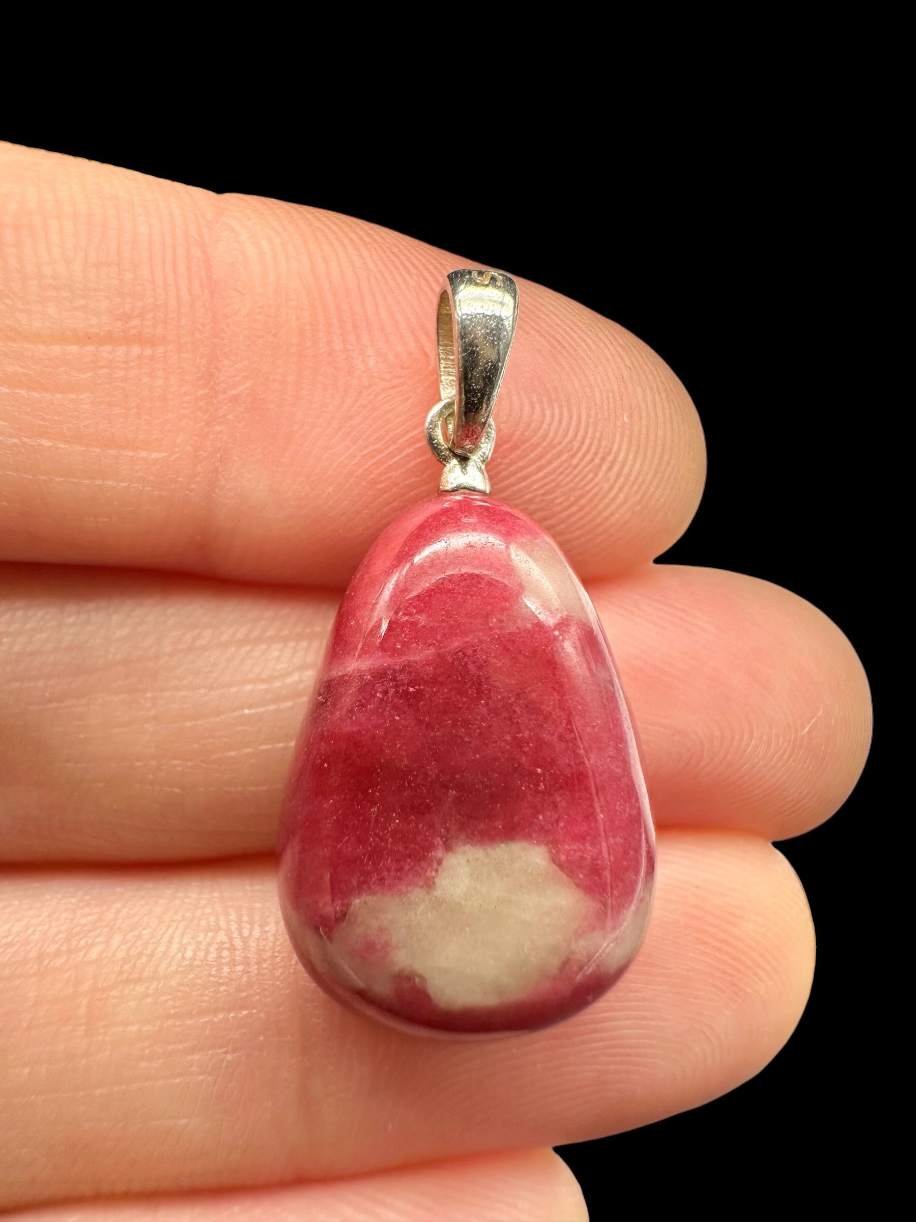 Silver pendant made of thulite - SP/TH03