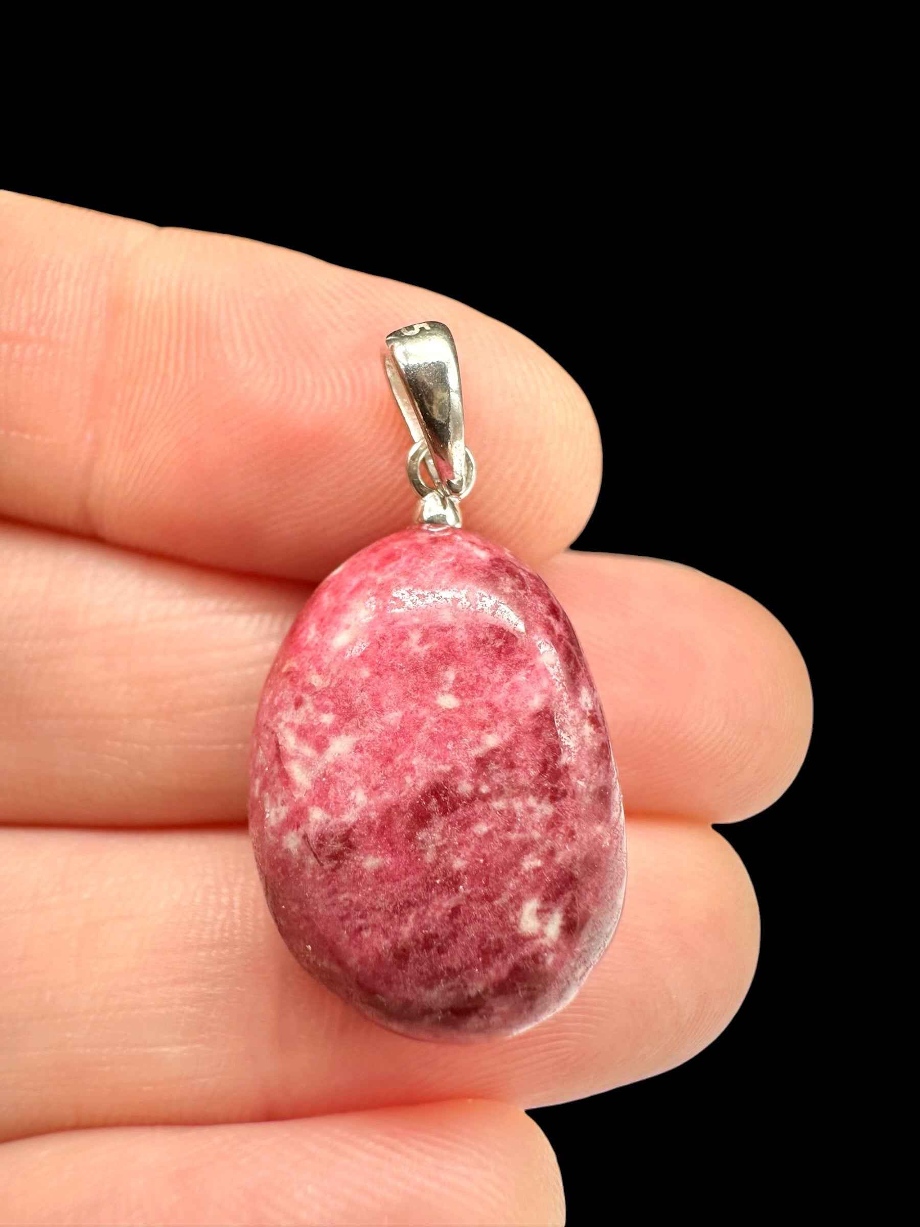 Ciondolo in argento con thulite - SP/TH07