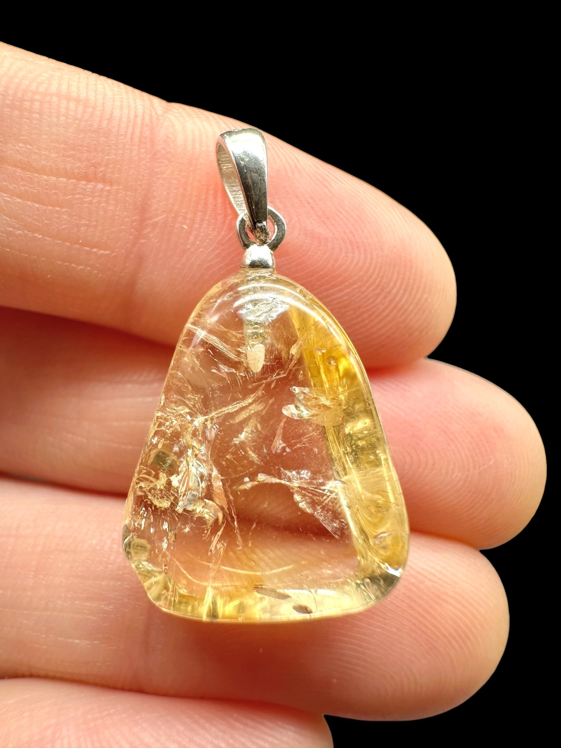 Silver pendant made of citrine - SP/CI01