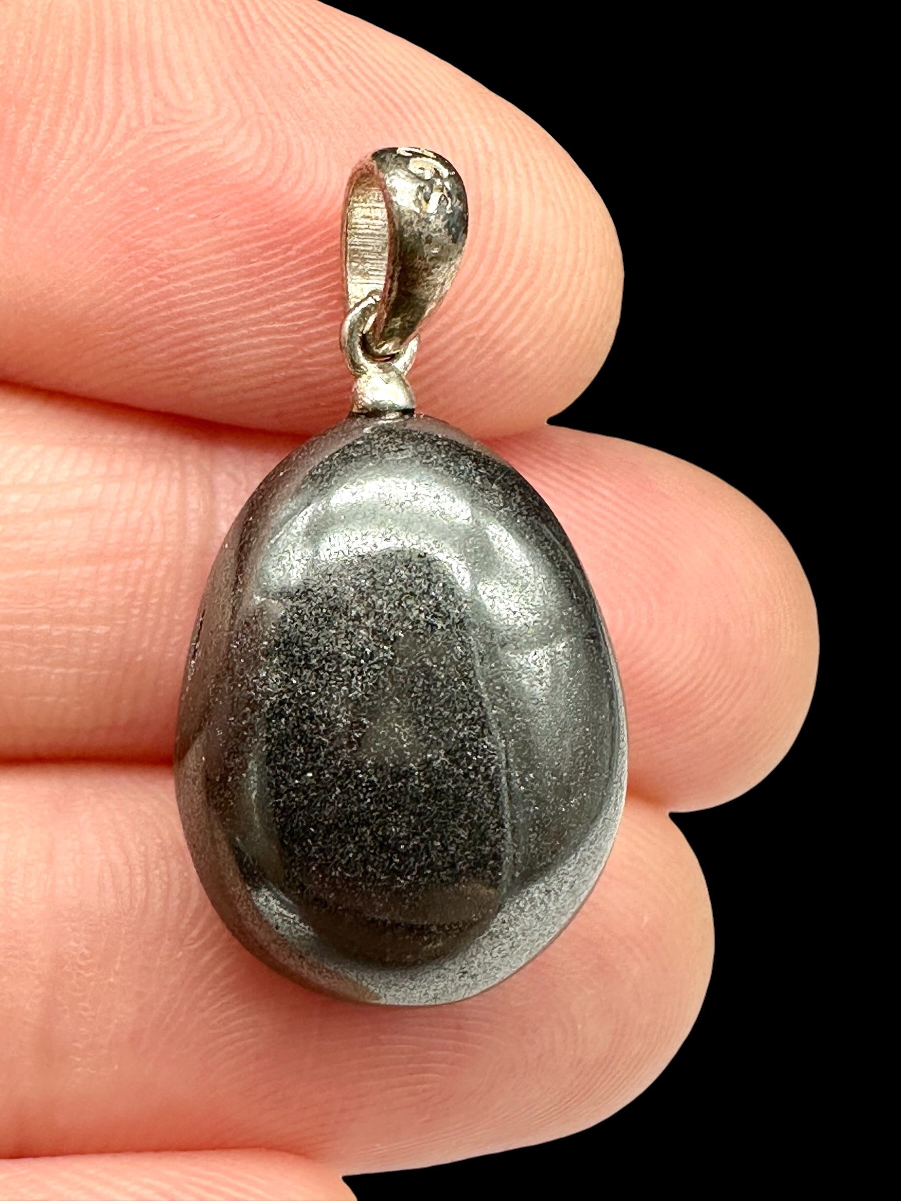 Silver pendant made of hematite - SP/HE03