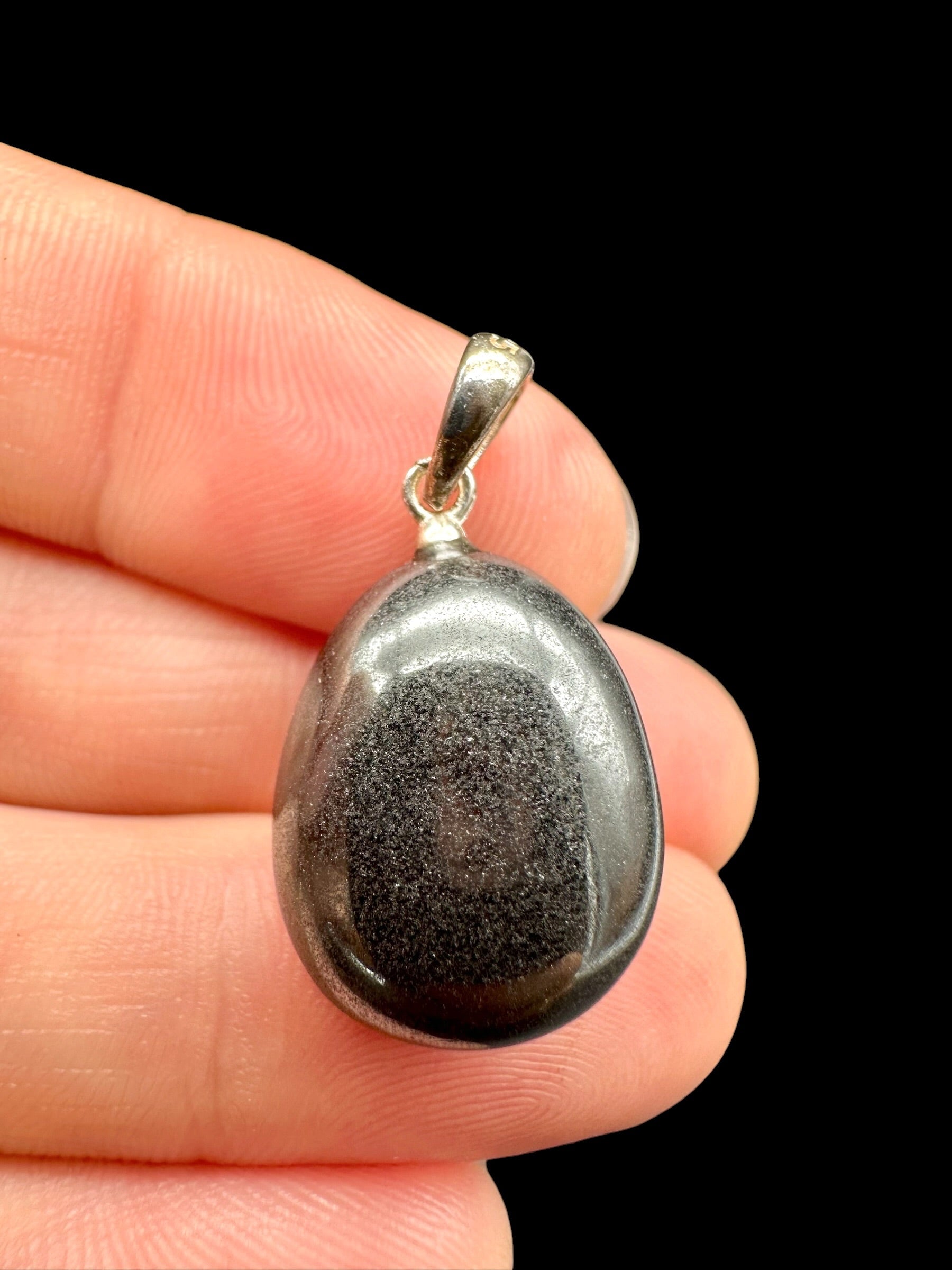 Silver pendant made of hematite - SP/HE07
