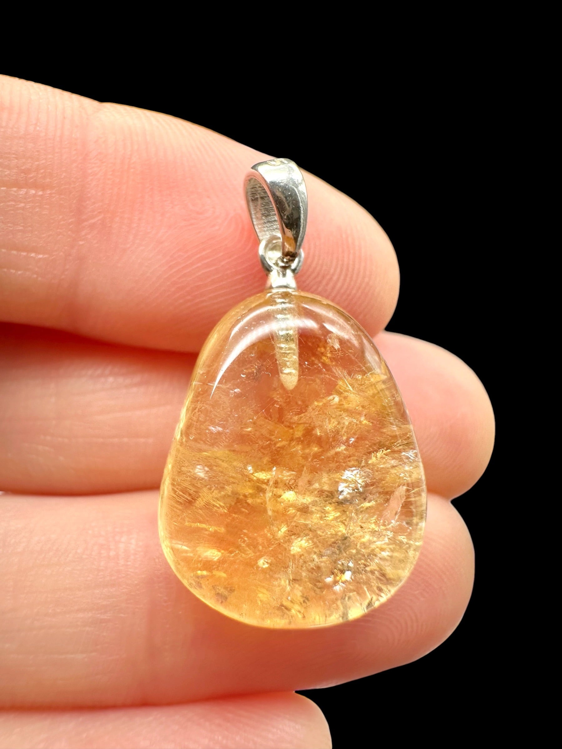 Silver pendant made of citrine - SP/CI03