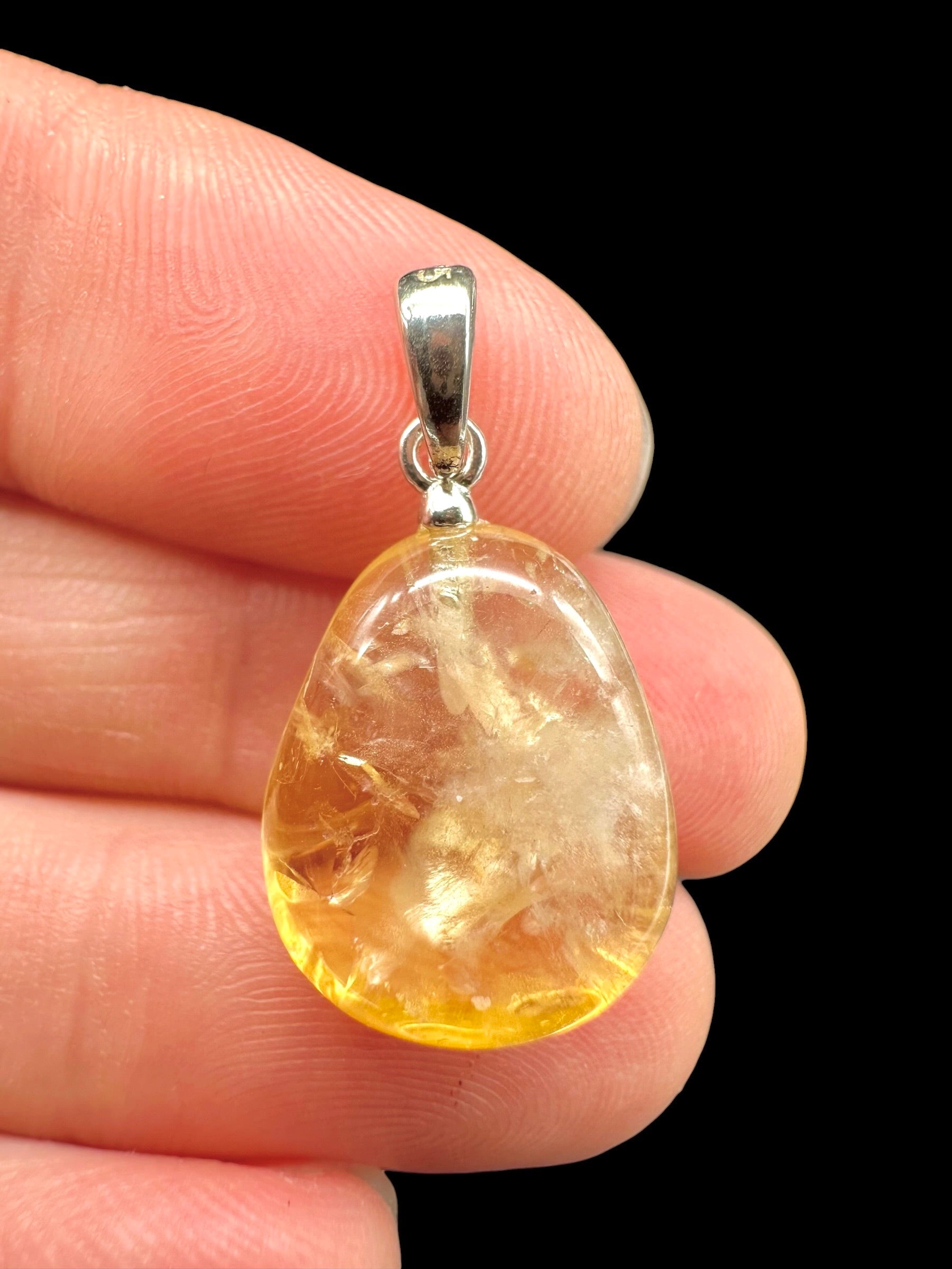 Silver pendant made of citrine - SP/CI06