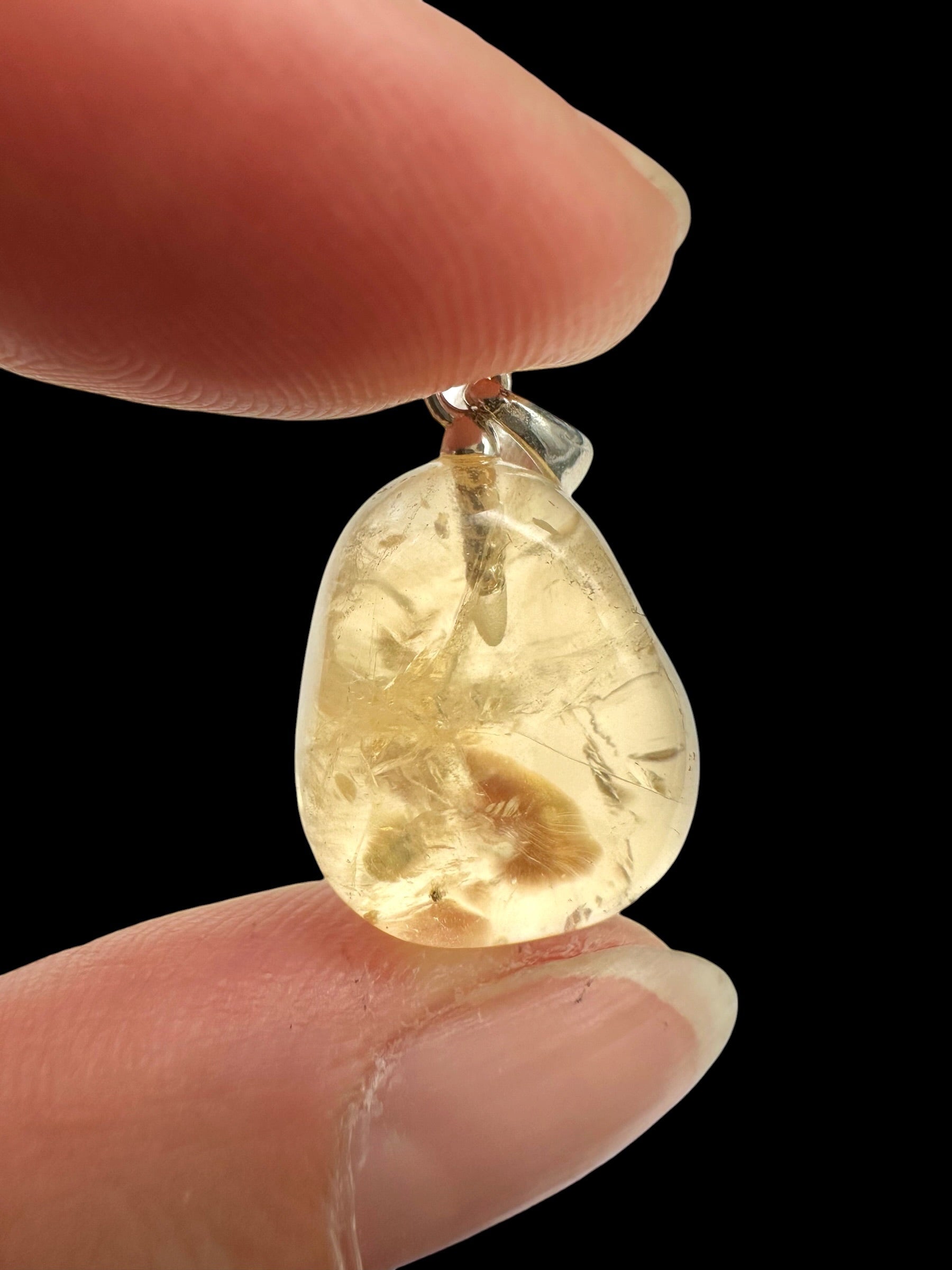 Silver pendant made of citrine - SP/CI06