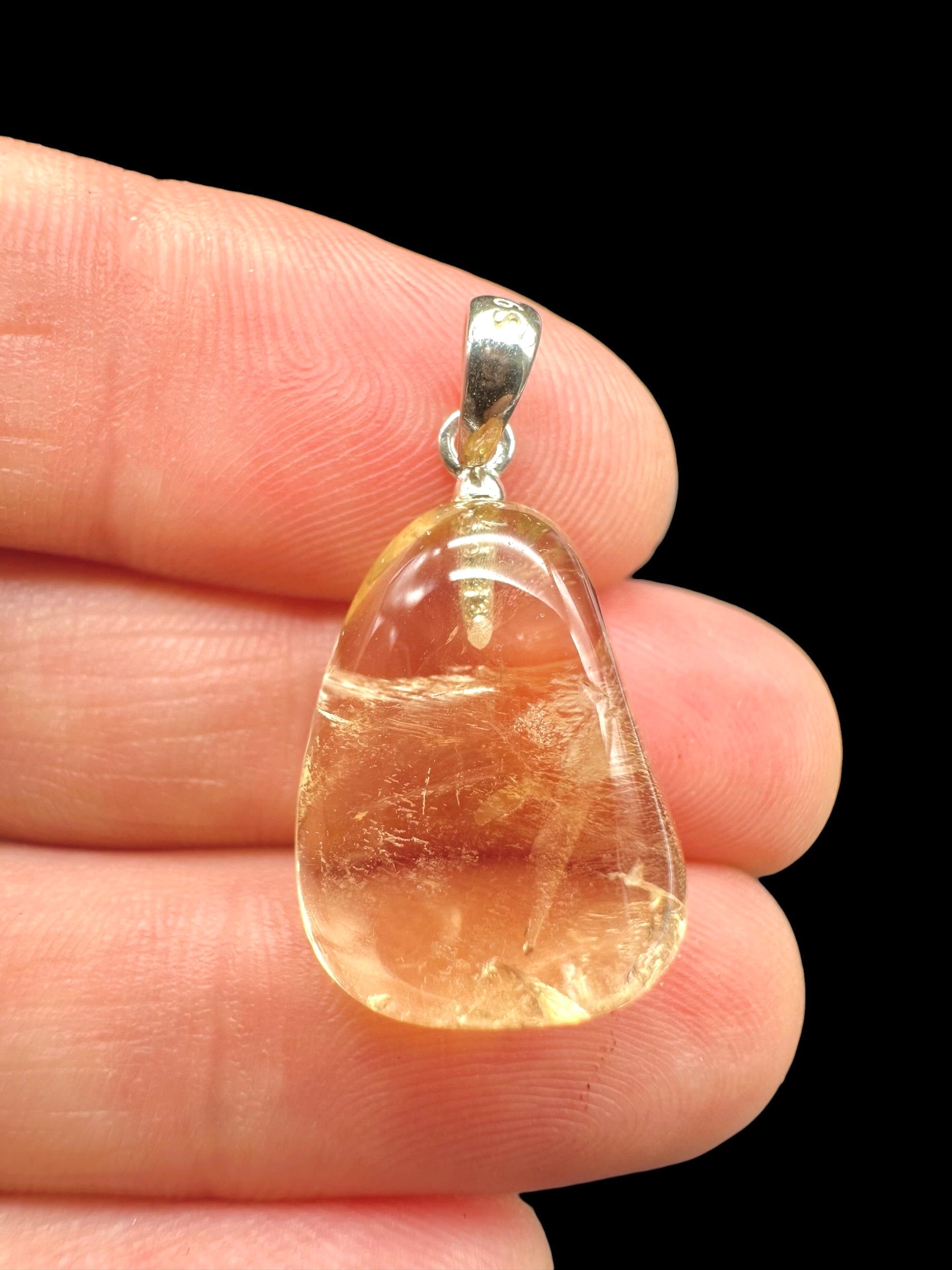 Silver pendant made of citrine - SP/CI07
