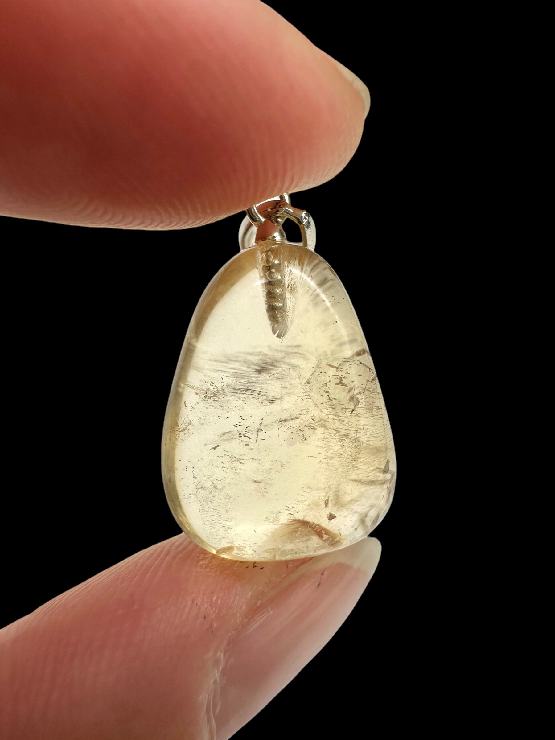 Silver pendant made of citrine - SP/CI07