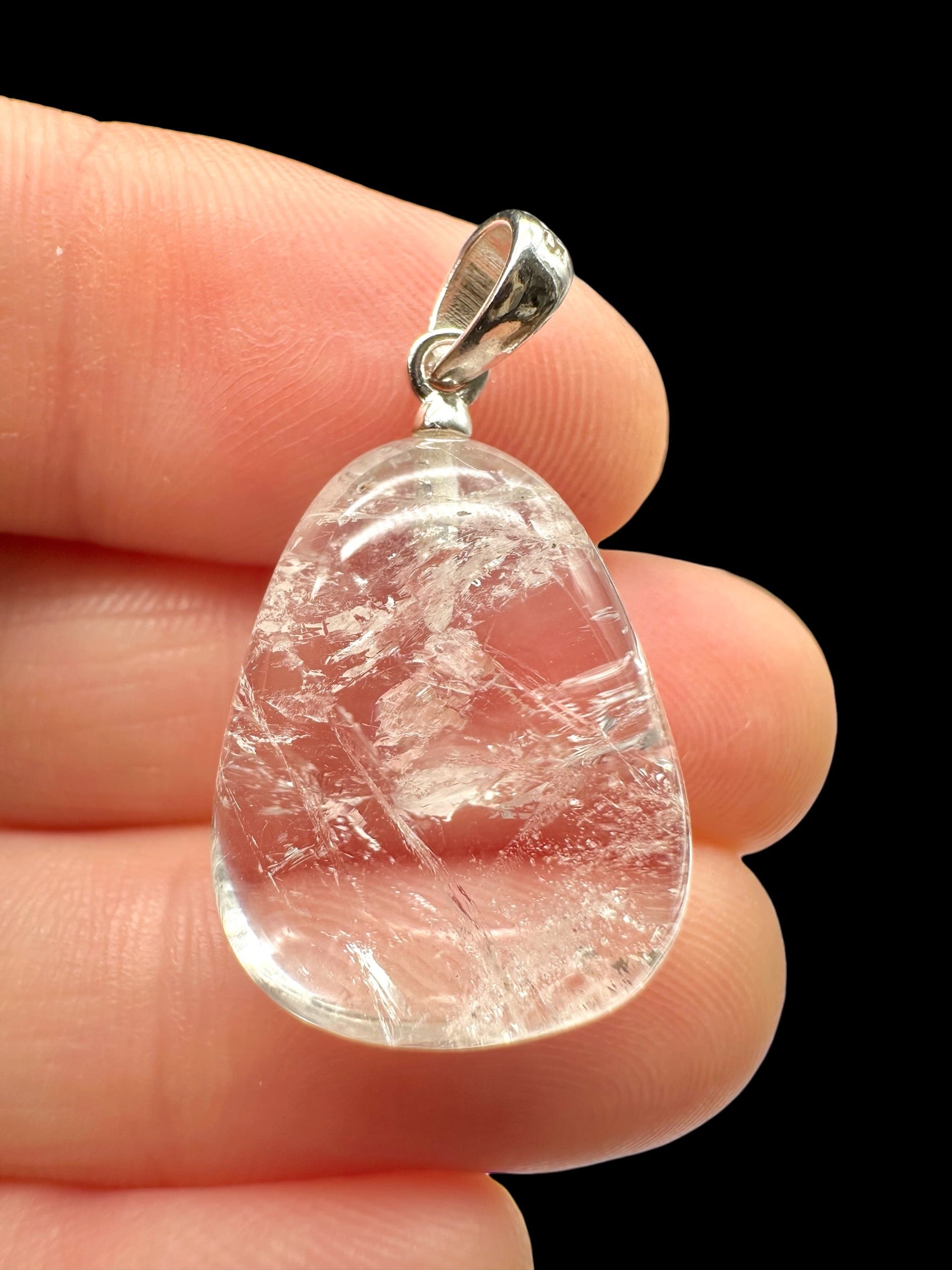 Silver pendant made of crystal quartz - SP/KR39