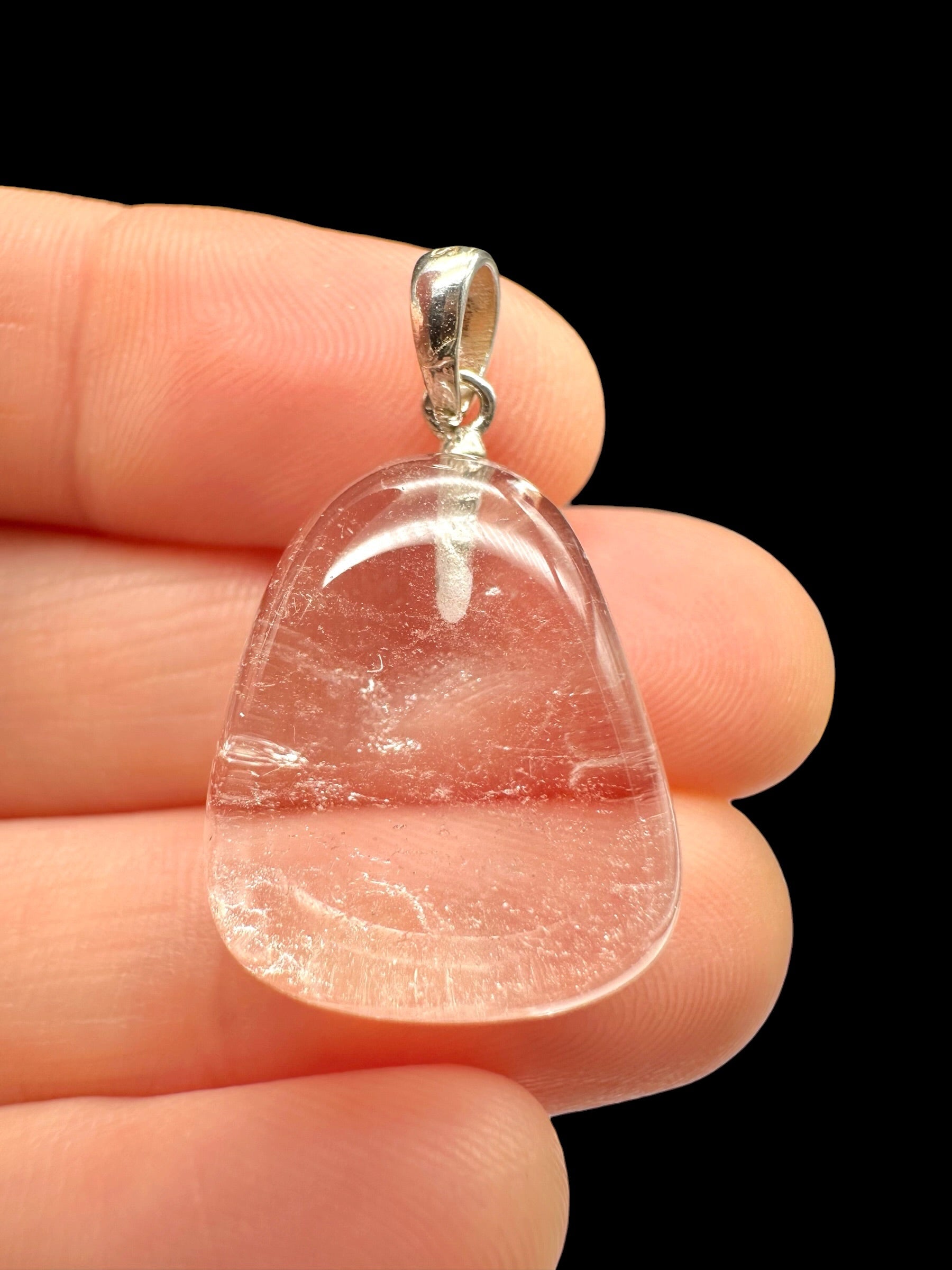 Silver pendant made of crystal quartz - SP/KR42