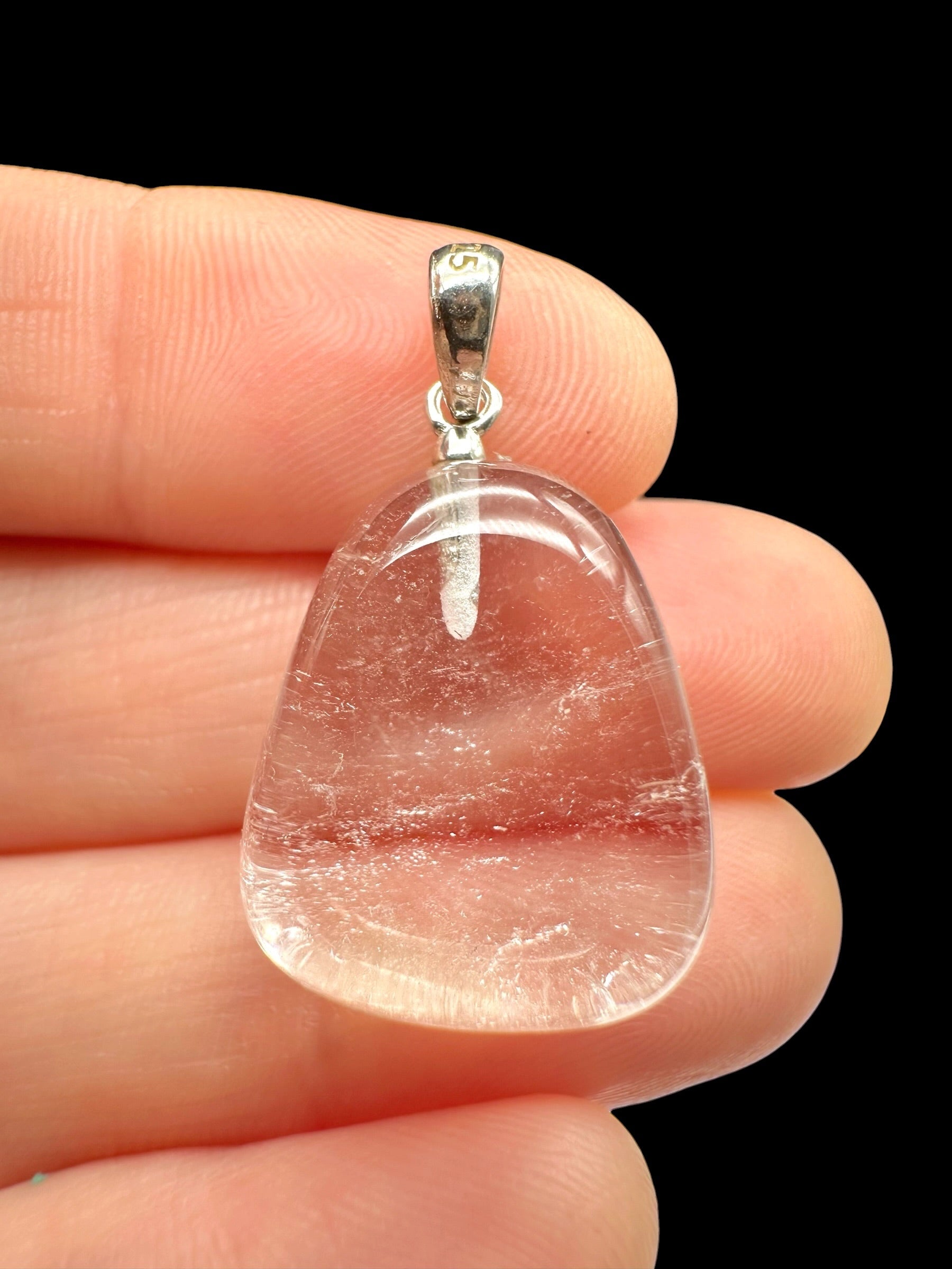 Silver pendant made of crystal quartz - SP/KR42