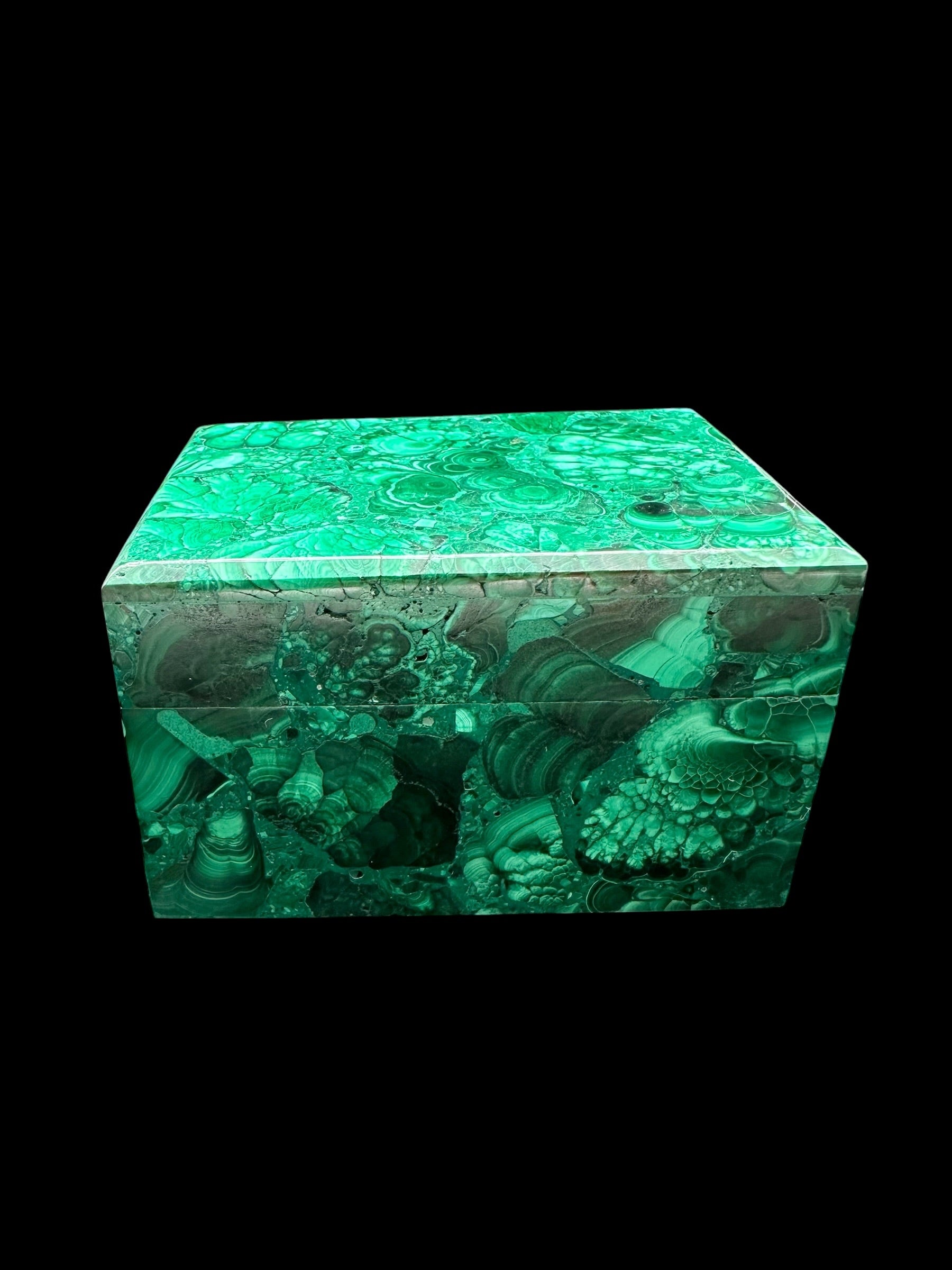 Malachite jewellery box - MZ048
