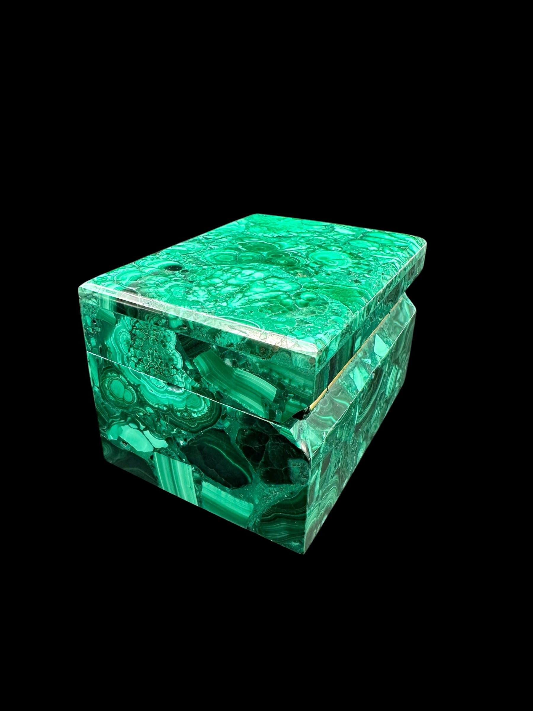 Malachite jewellery box - MZ048