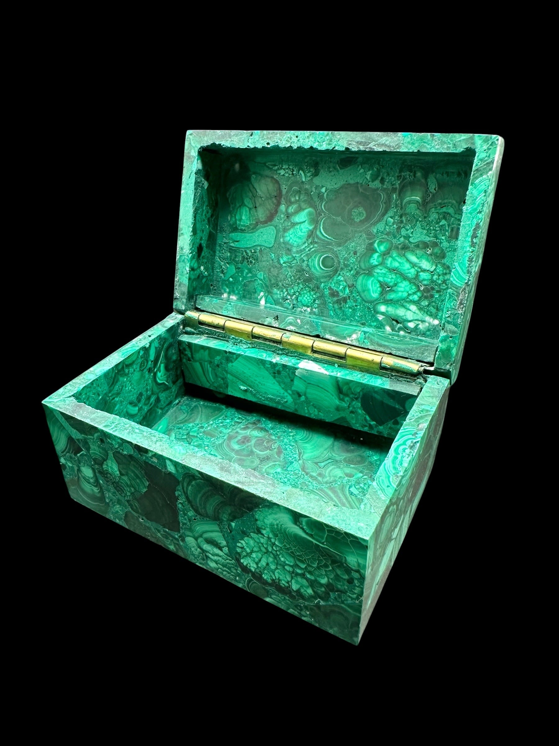 Malachite jewellery box - MZ048