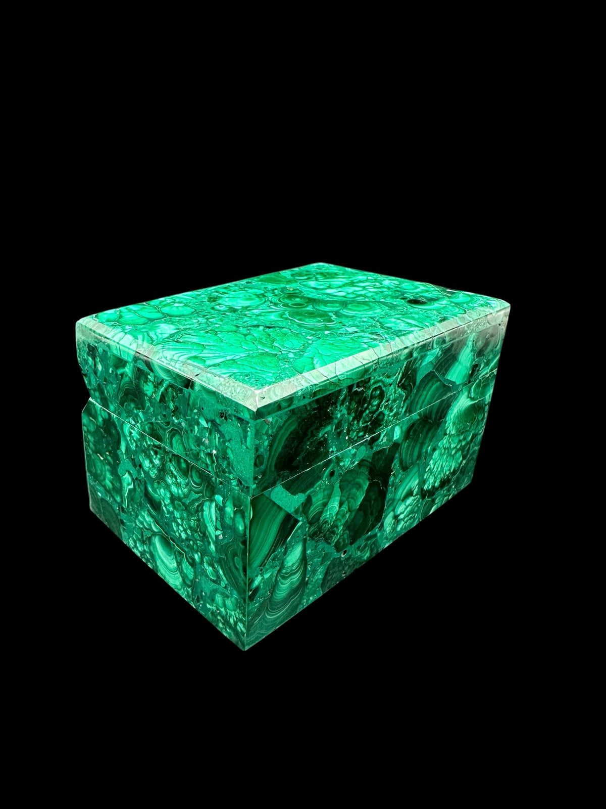 Malachite jewellery box