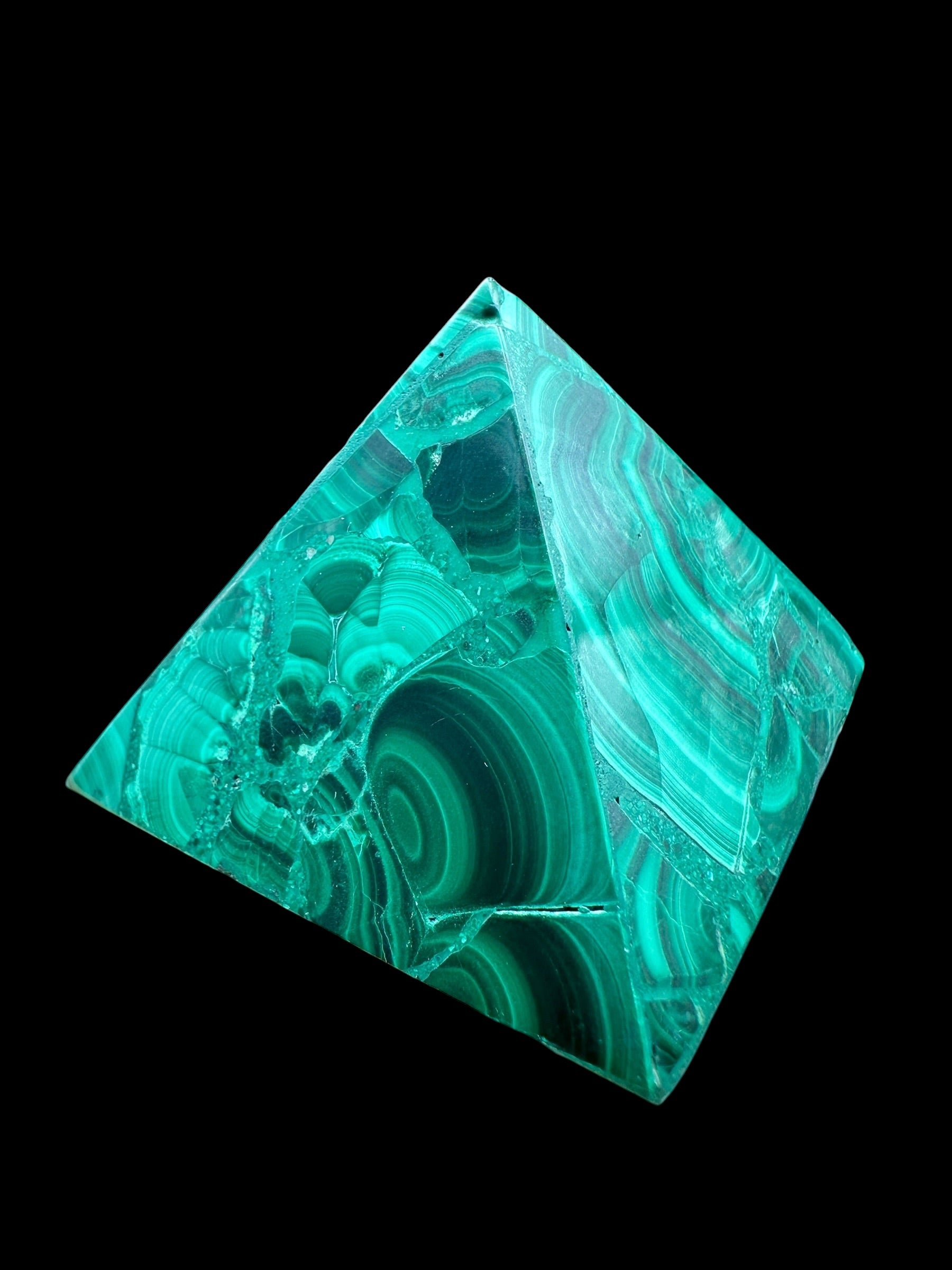 Malachite pyramid