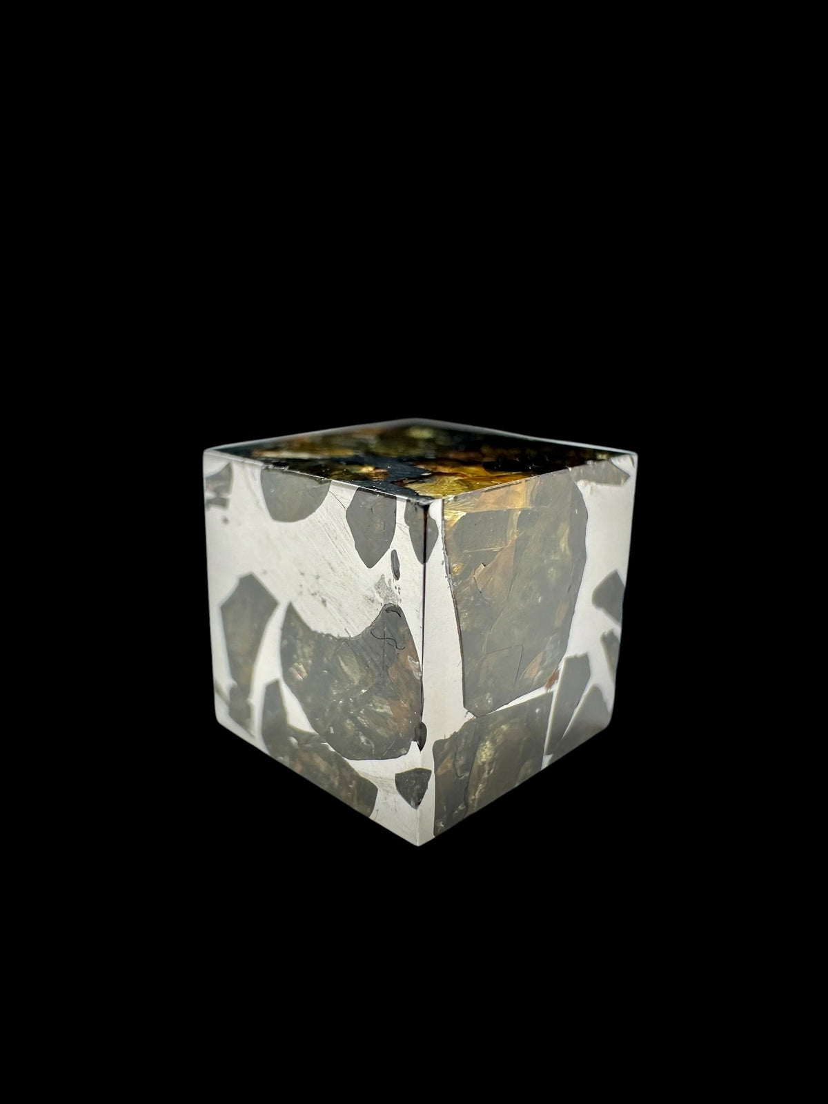 Meteorite Seymchan – pallasite cube 5,3g – Russia