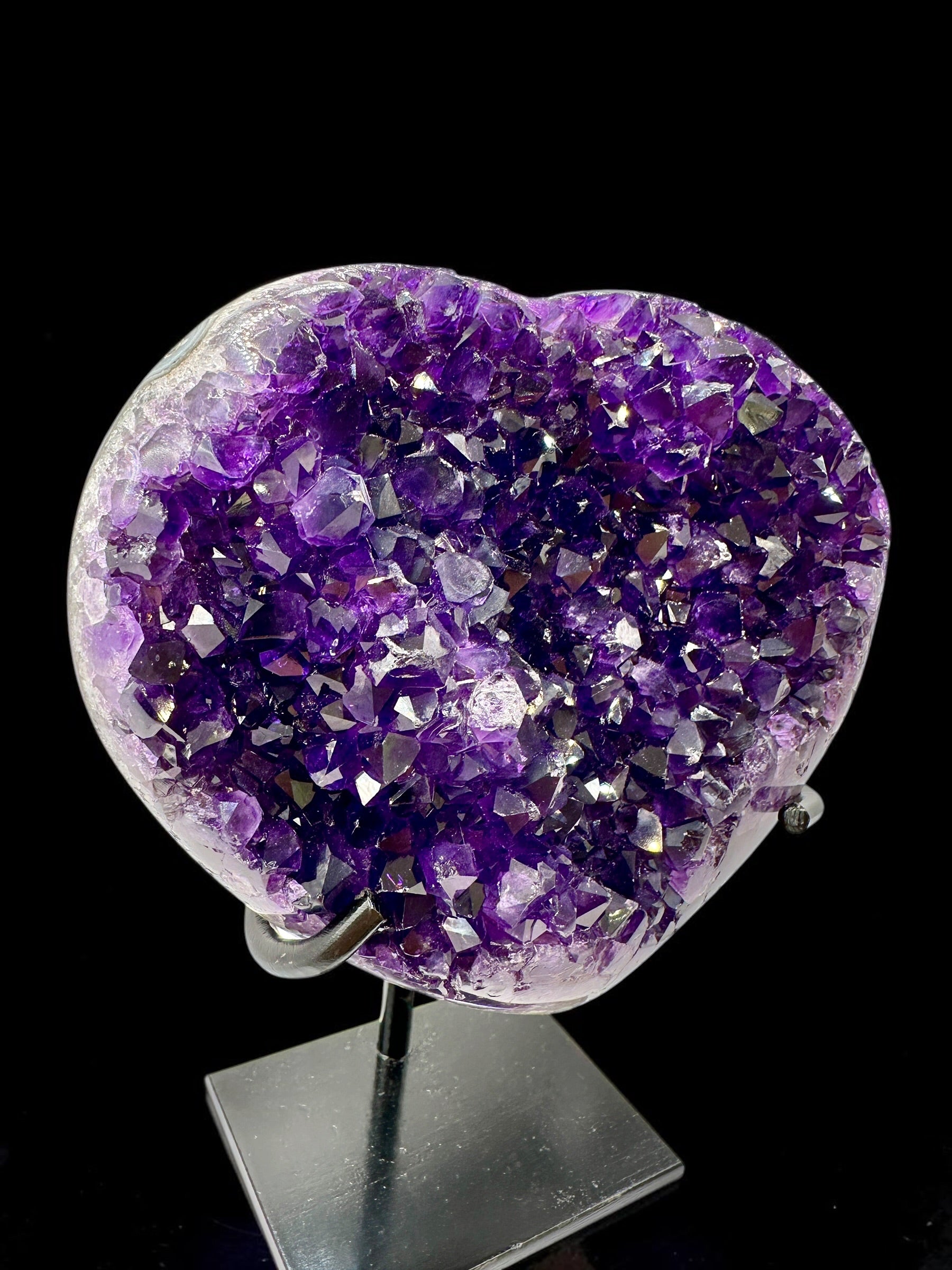 Amethyst Heart from Uruguay 706g - AMS21