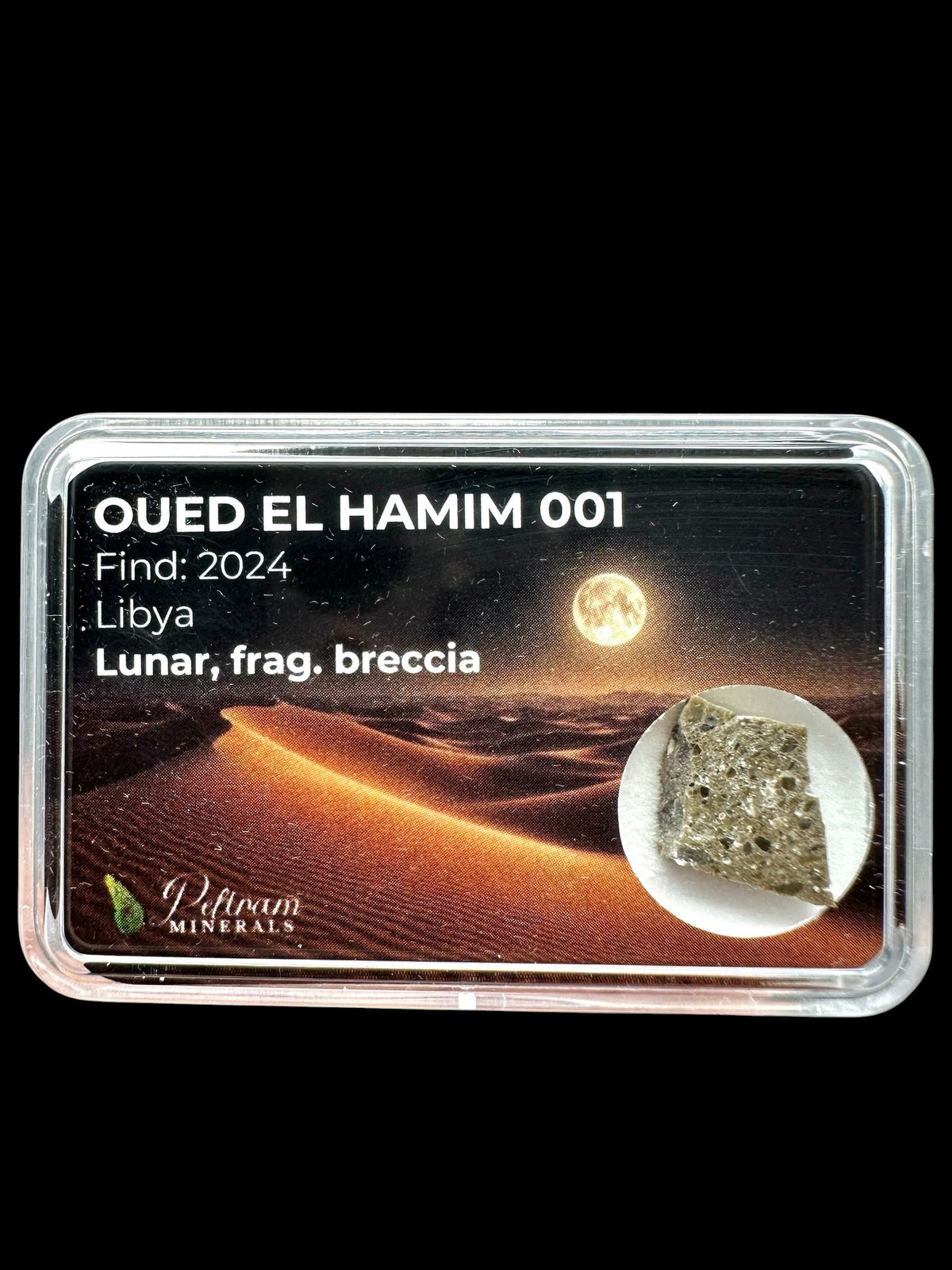 Lunar meteorite Oued el Hamim 001 – 0,8g – Libya