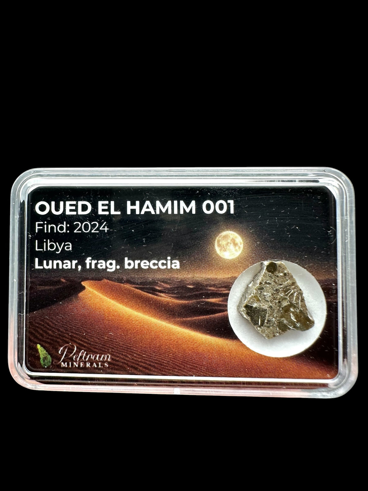 Lunar meteorite Oued el Hamim 001 – 0,8g – Libya