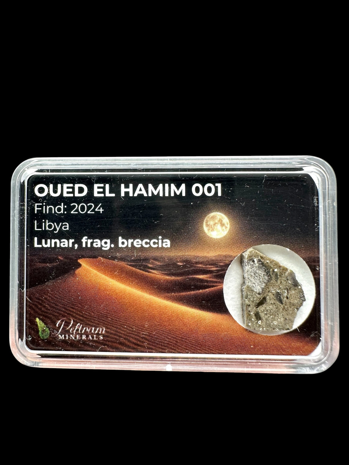 Lunar meteorite Oued el Hamim 001 – 1g – Libya