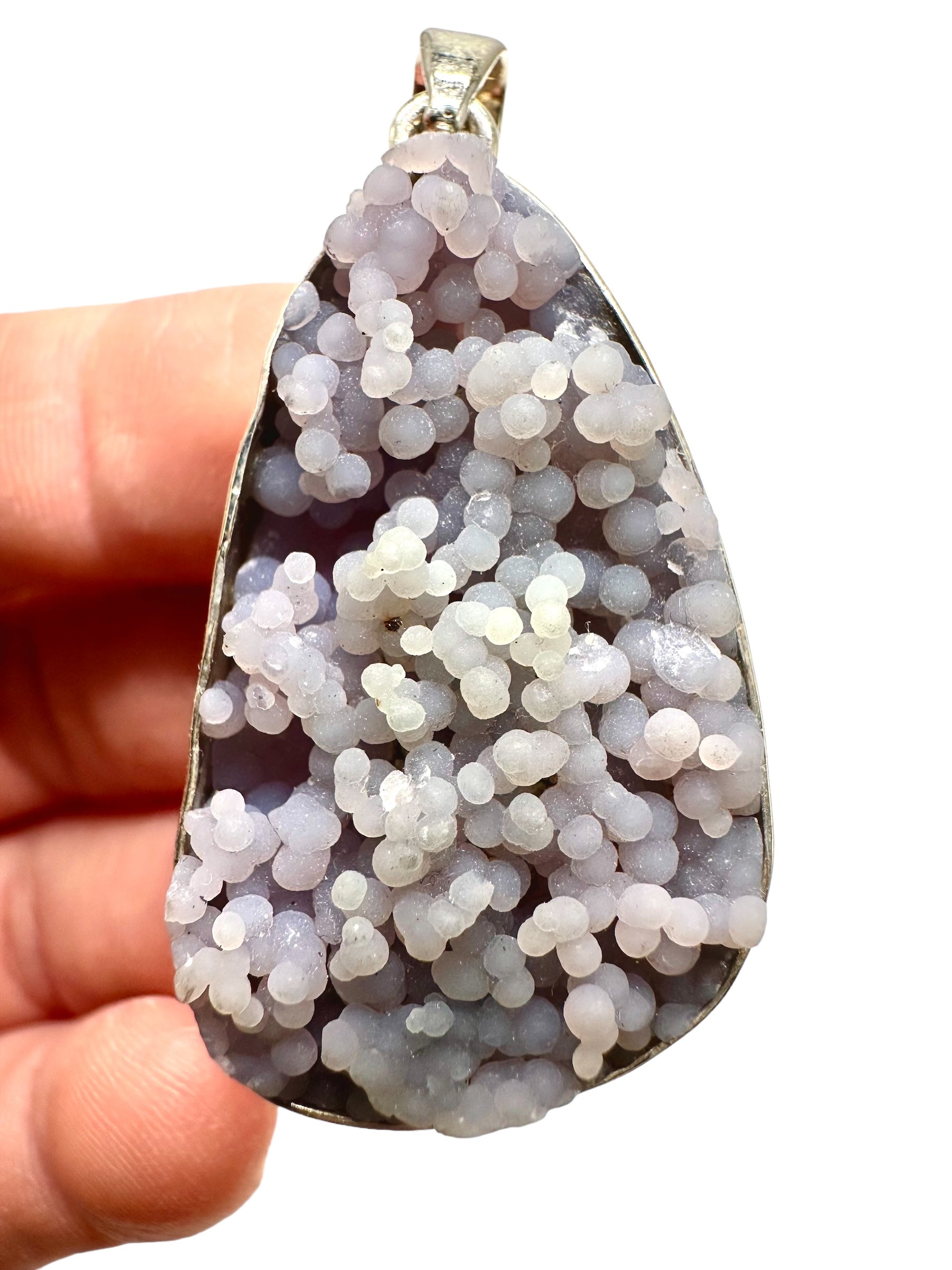 Grape chalcedony pendant