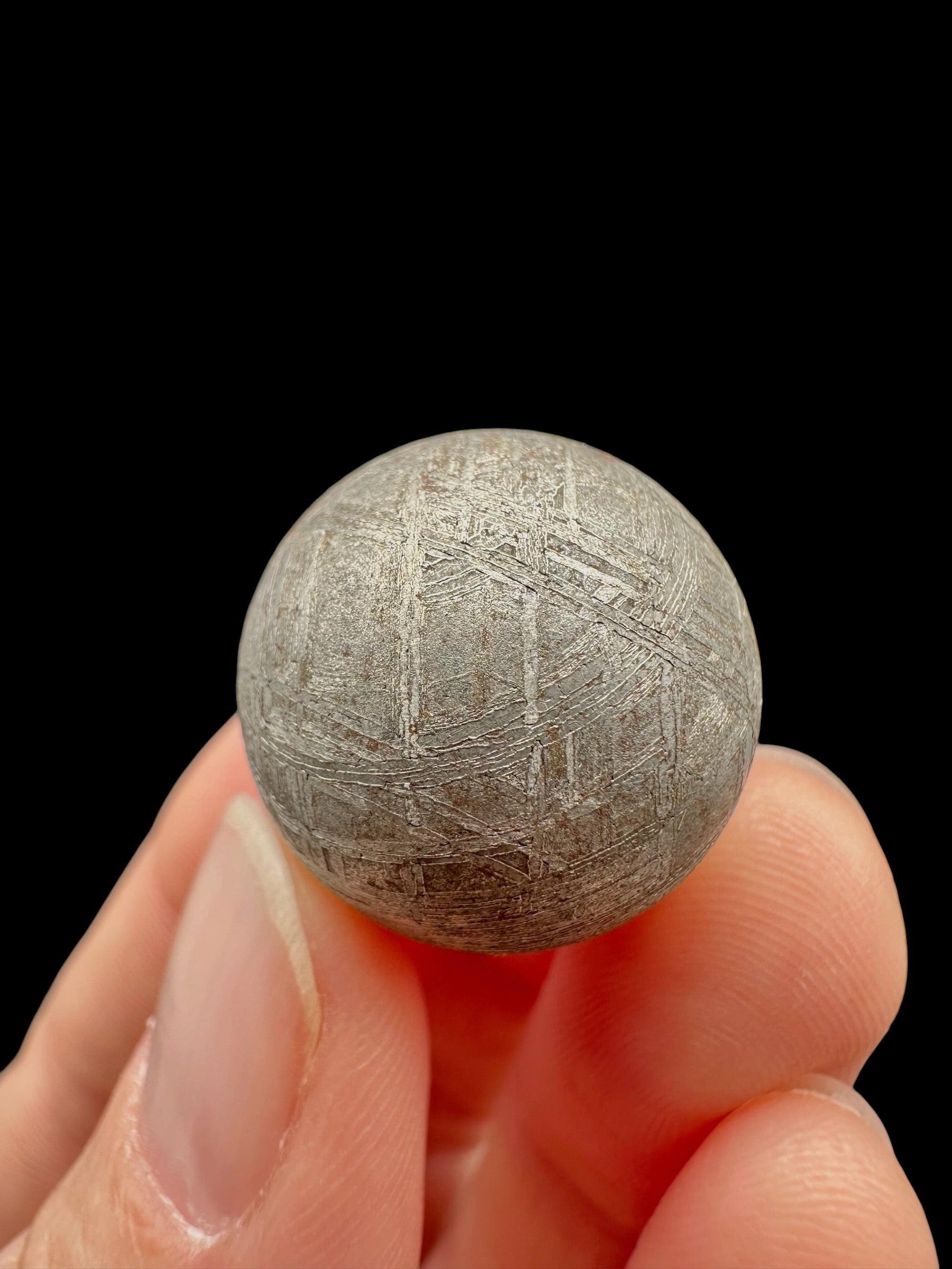 Meteorite Muonionalusta sphere 2cm – Norrbotten, Sweden - MEMO162