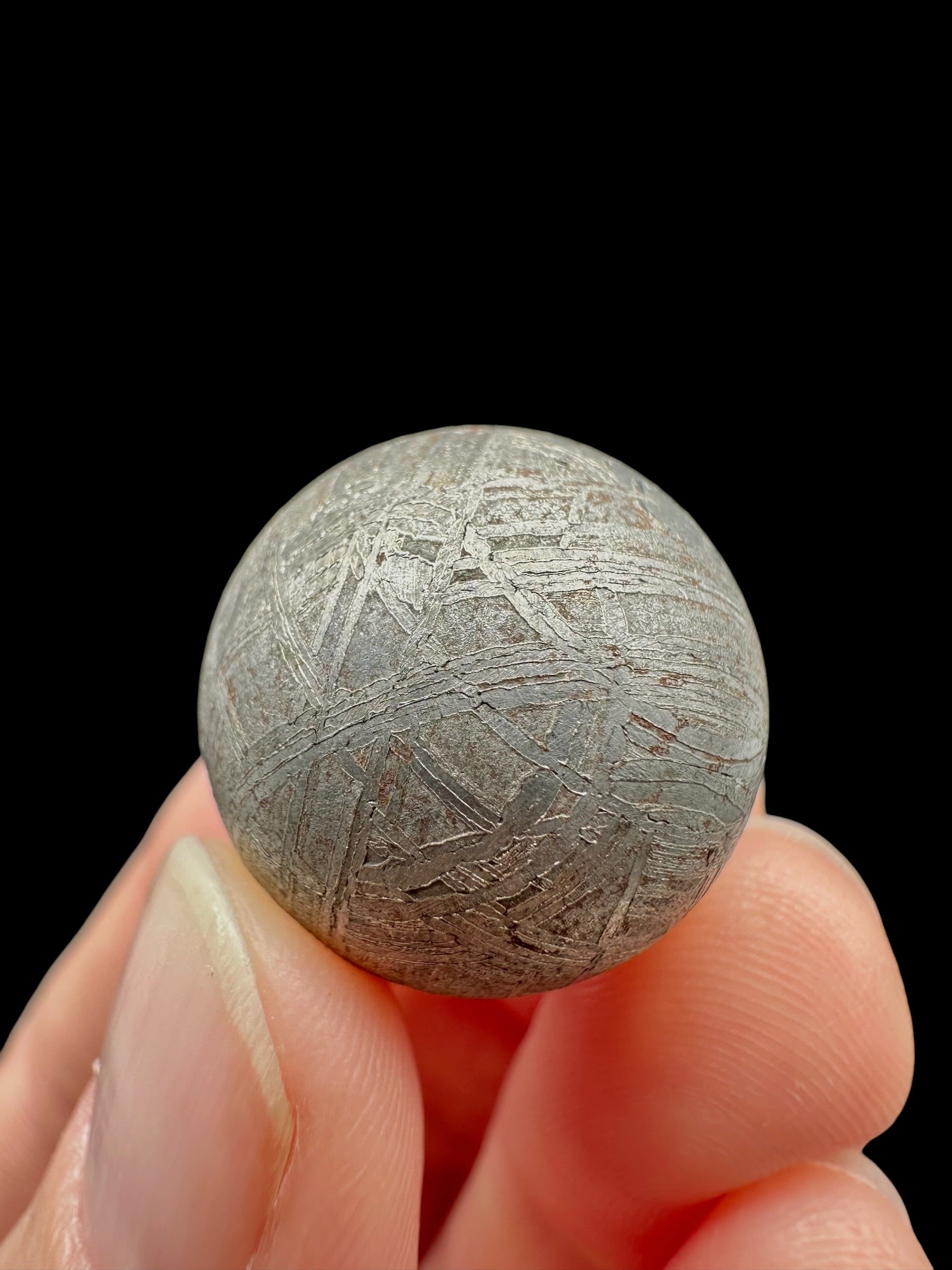 Meteorite Muonionalusta sphere 2cm – Norrbotten, Sweden
