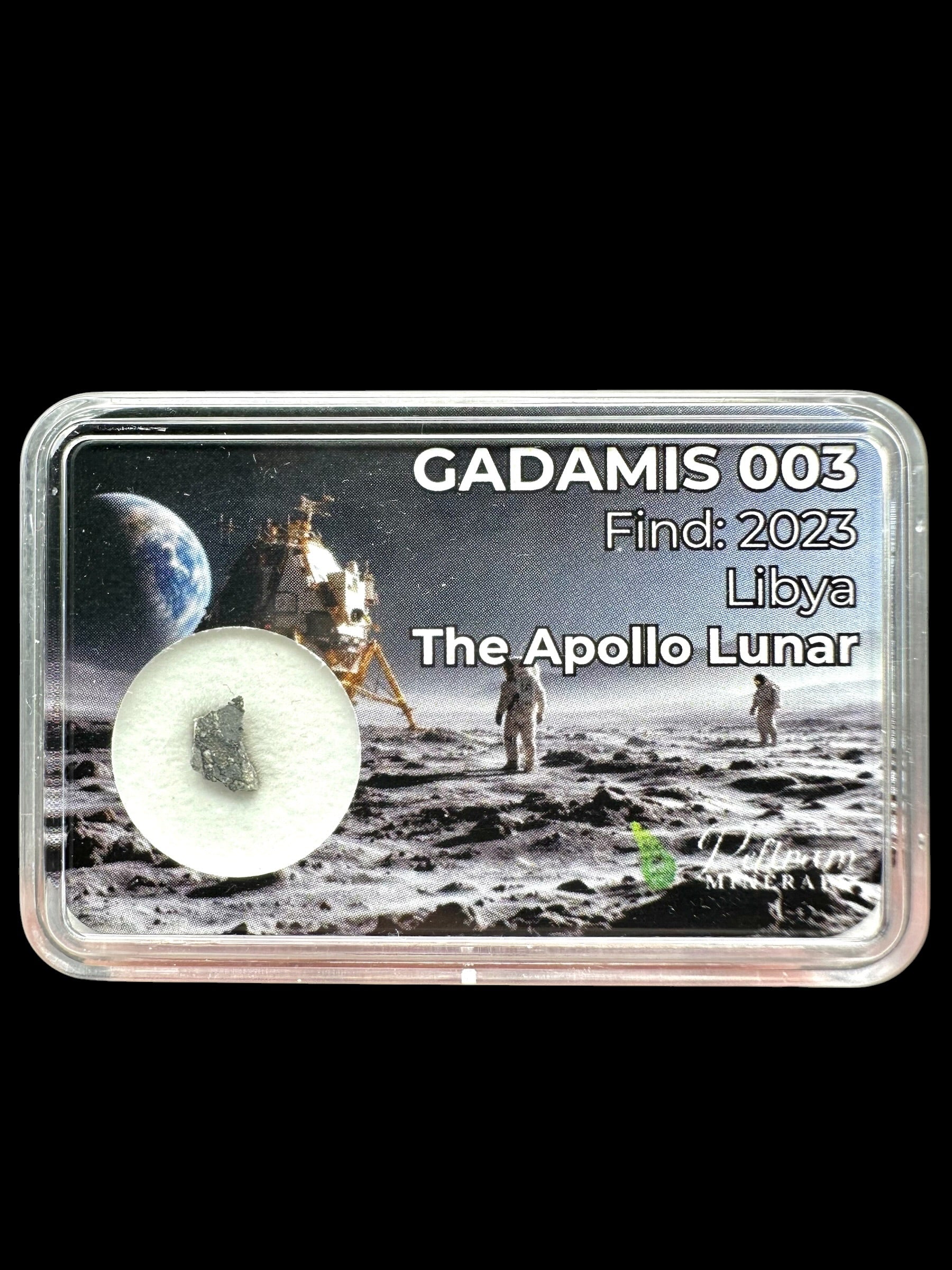 Lunar meteorite Gadamis 003 – 0,08g – Libya