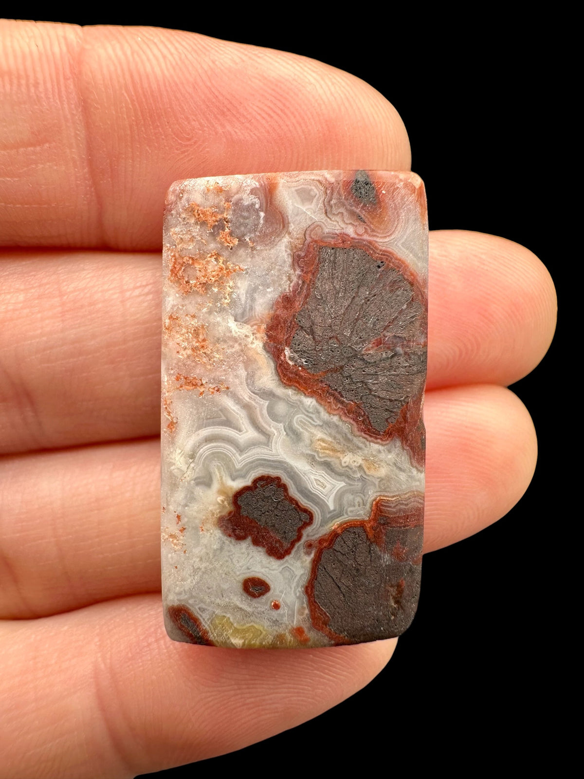 Lace agate cabochon – Mexico - KAK02