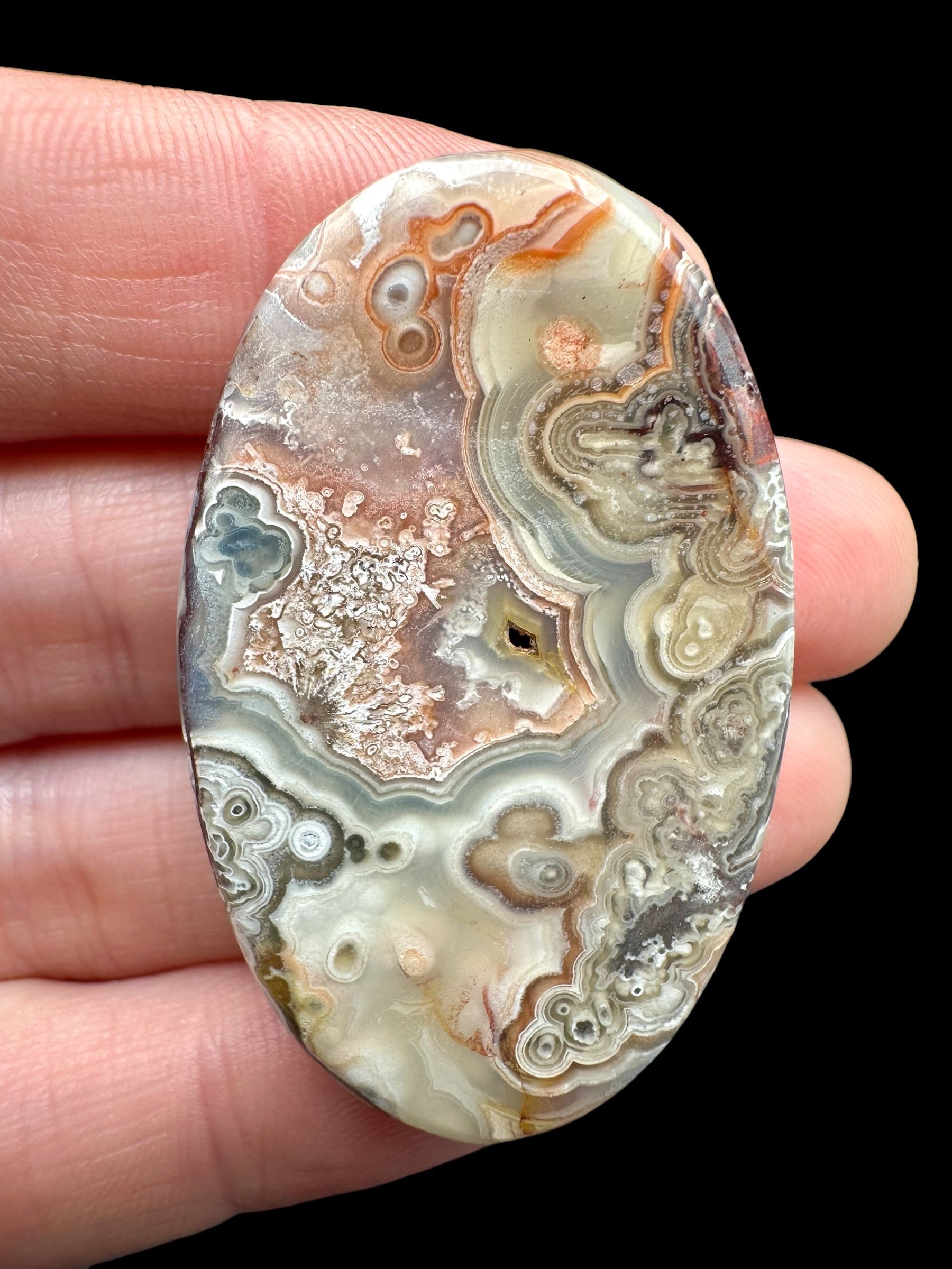 Lace agate cabochon – Mexico - KAK03
