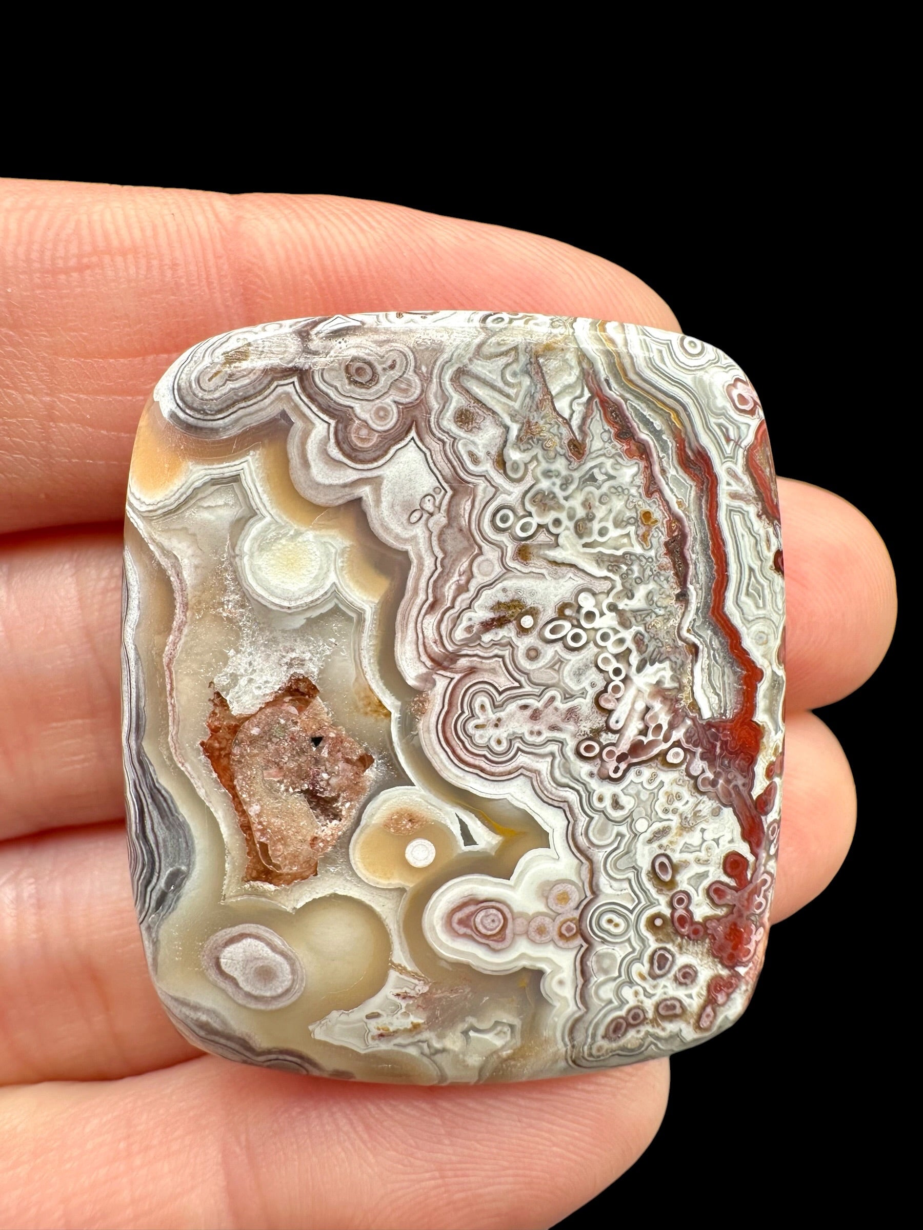 Lace agate cabochon – Mexico - KAK04