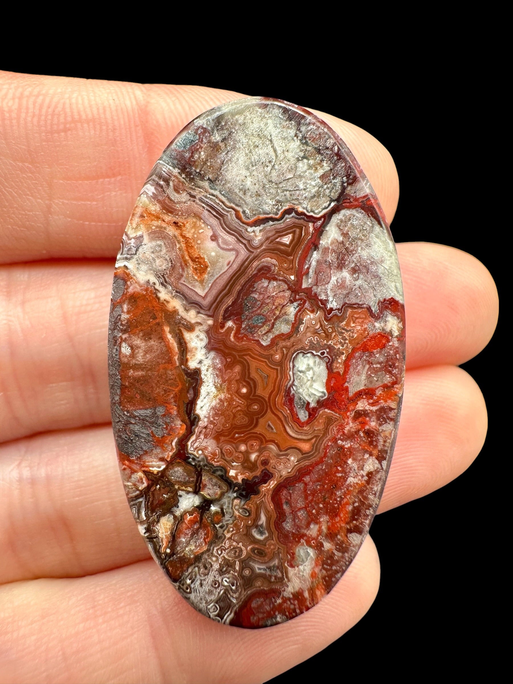 Lace agate cabochon – Mexico - KAK06