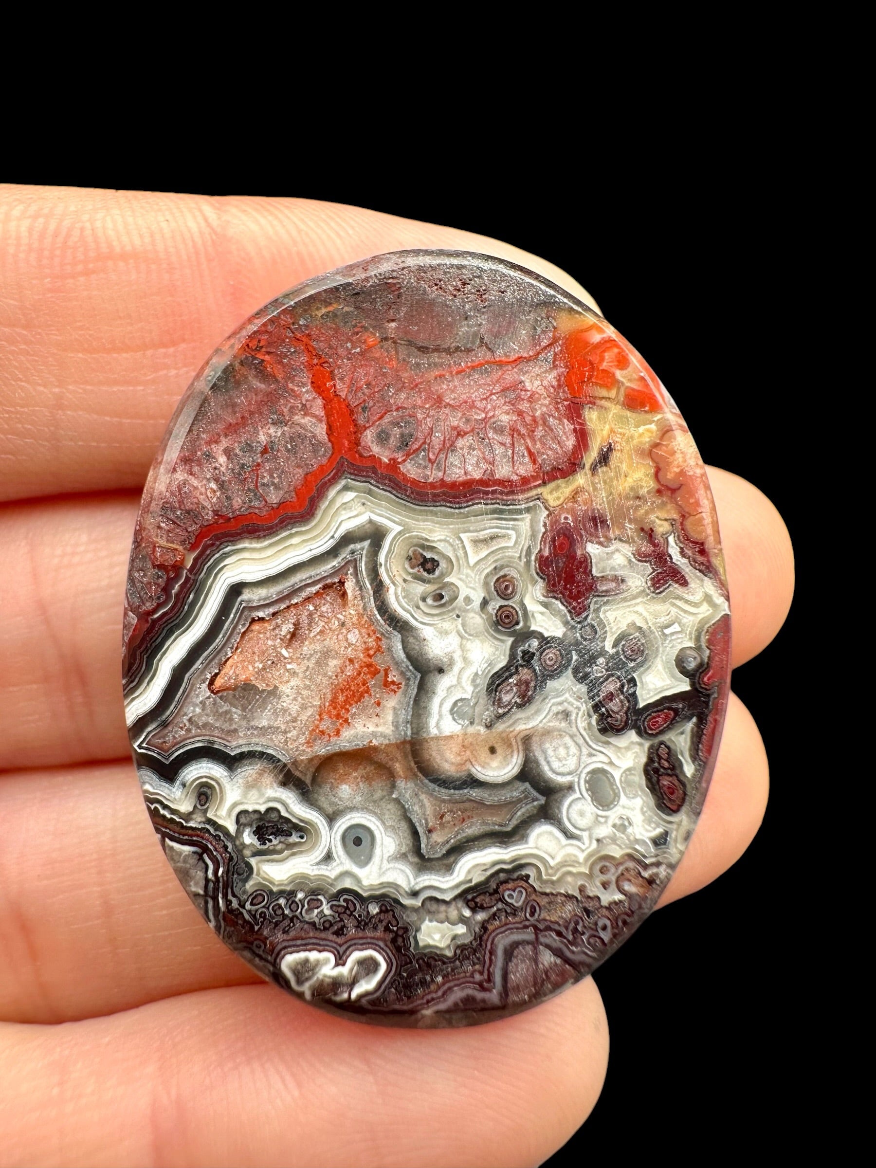Lace agate cabochon – Mexico - KAK07