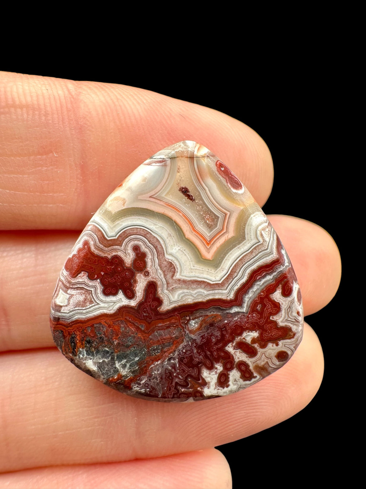 Lace agate cabochon – Mexico - KAK09