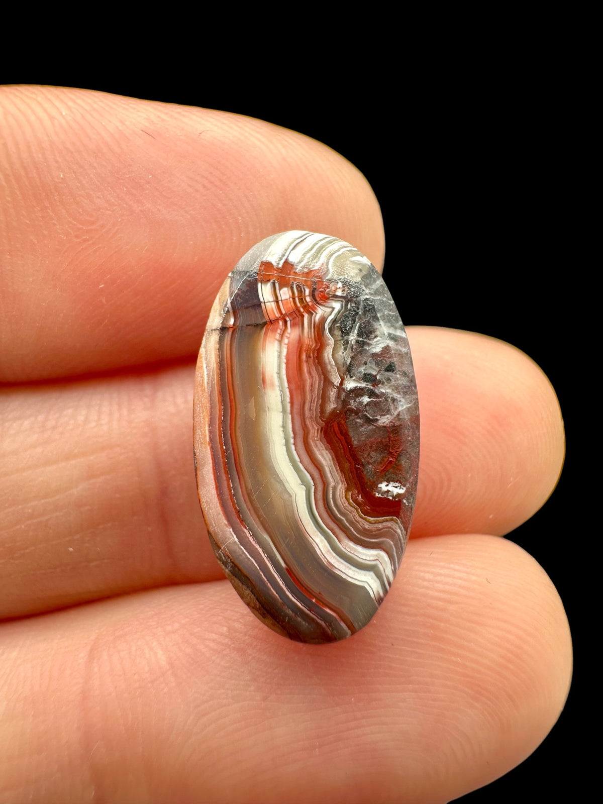 Lace agate cabochon – Mexico - KAK10
