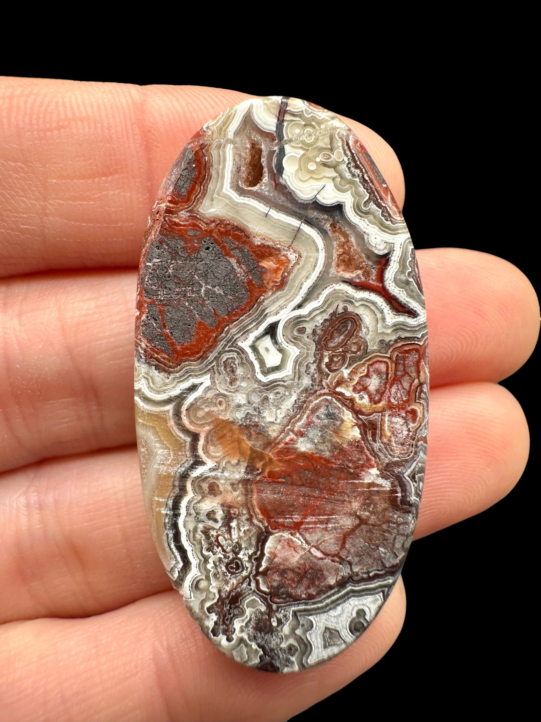 Lace agate cabochon – Mexico - KAK19