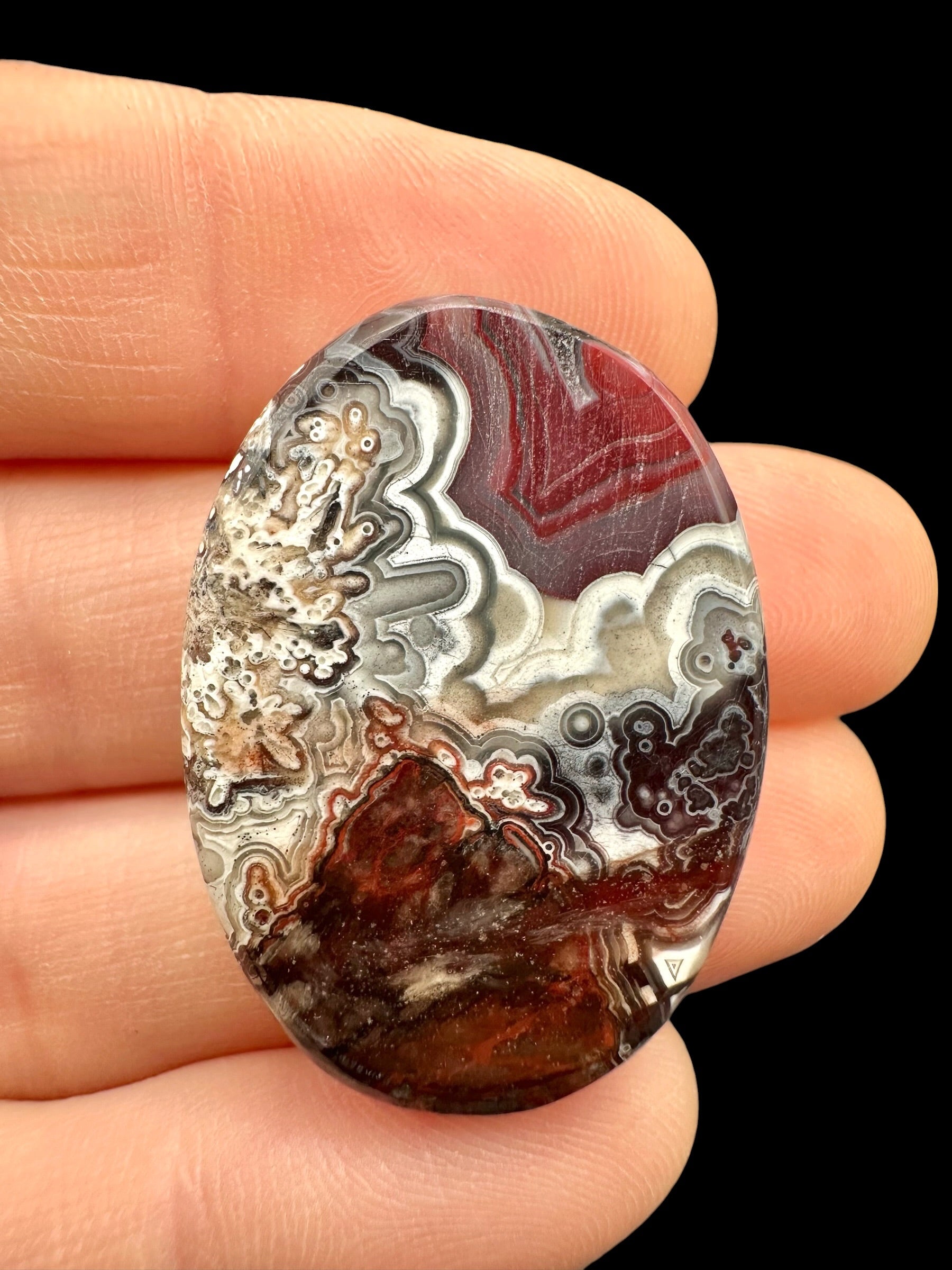 Lace agate cabochon – Mexico - KAK25