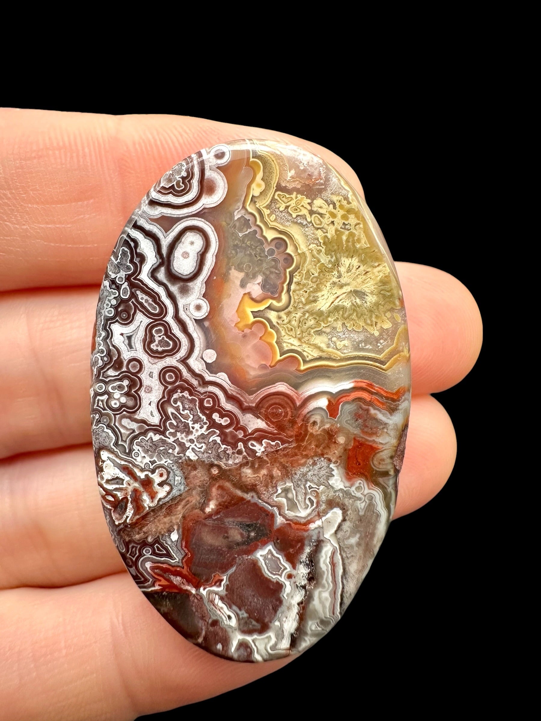 Lace agate cabochon – Mexico - KAK26