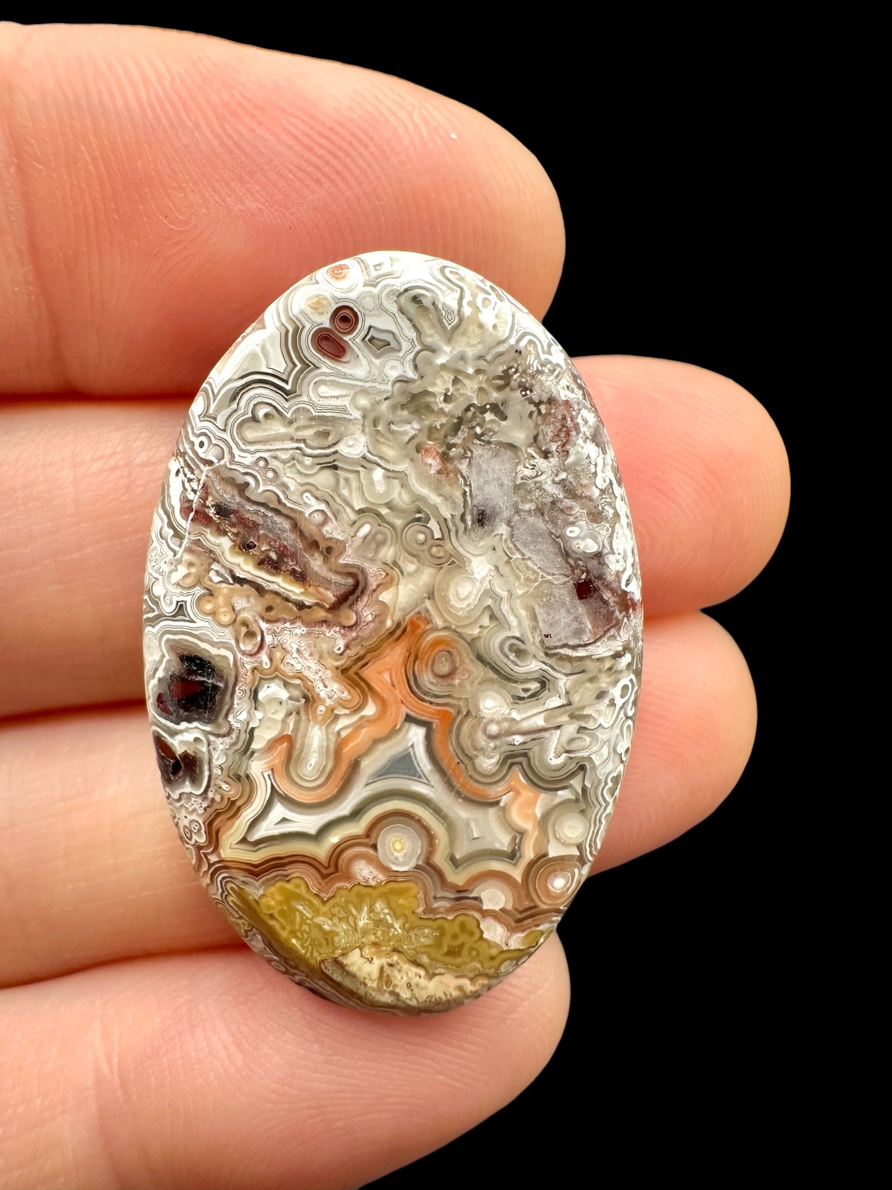Lace agate cabochon – Mexico - KAK27