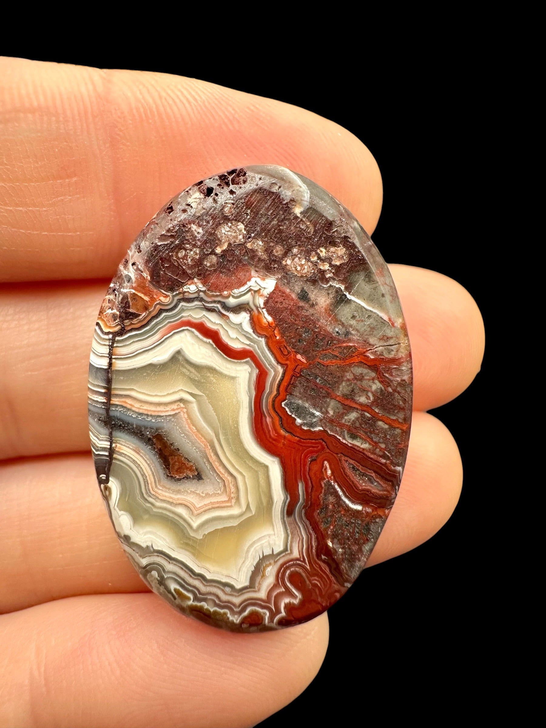 Lace agate cabochon – Mexico - KAK29