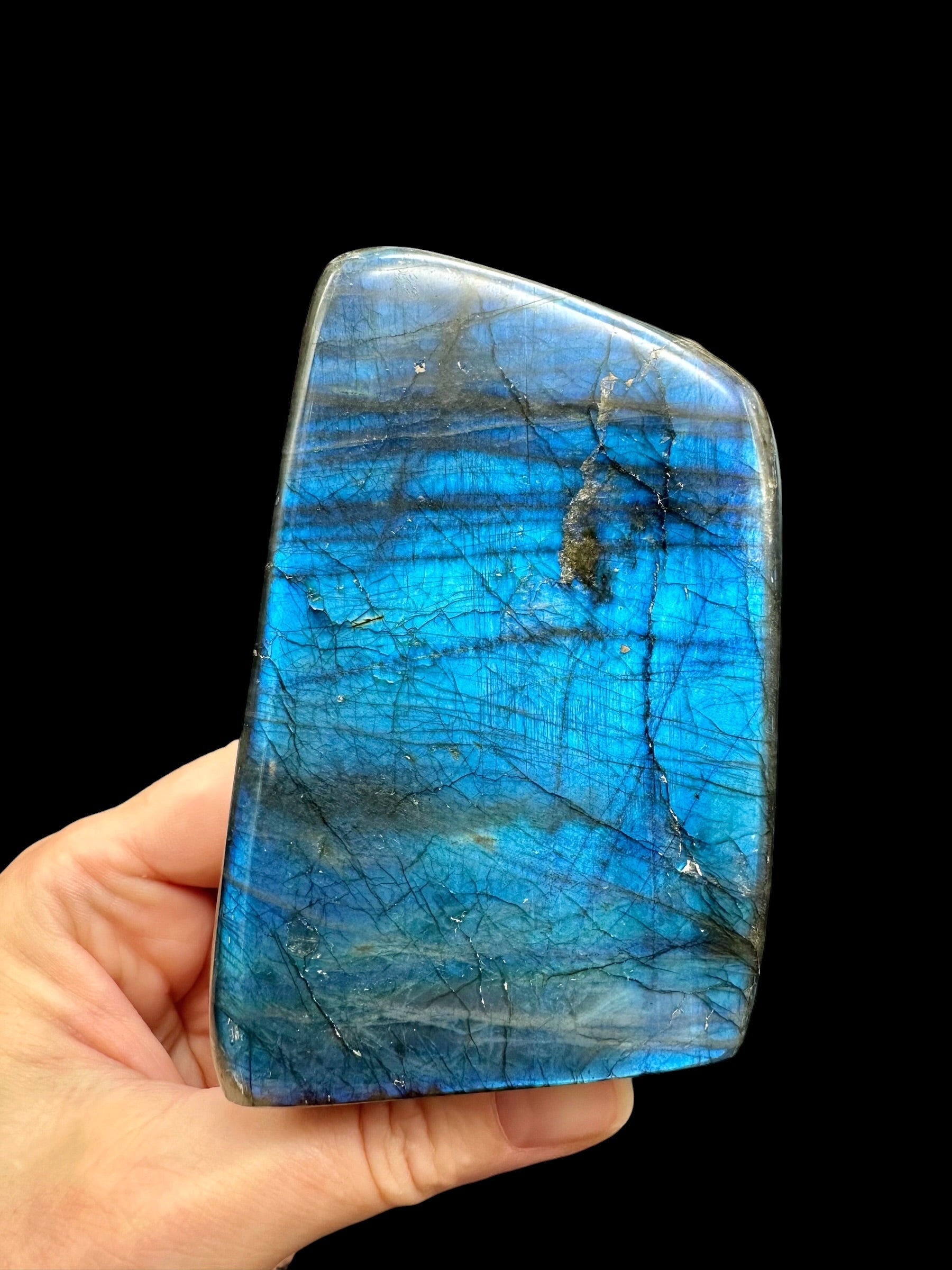 Labradorite selfstanding 9,7cm – Madagascar - L077