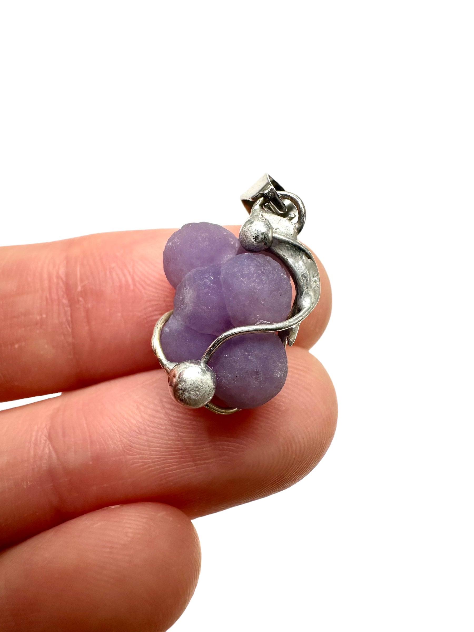 Grape chalcedony pendant