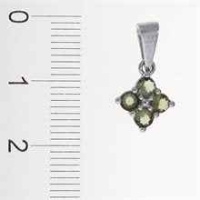 Silver pendant with moldavites 1006