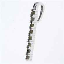 Silver pendant with moldavites 1009