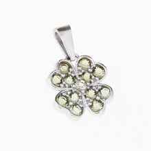 Silver pendant with moldavites