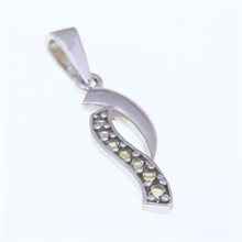 Silver pendant with moldavites 1013
