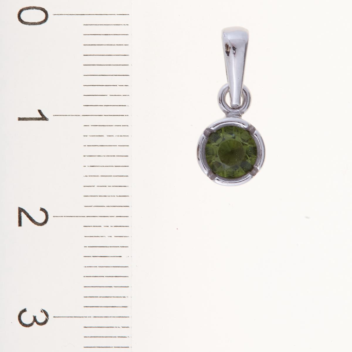 Silver pendant with moldavite 1032