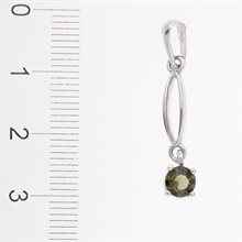 Ciondolo Argento con codice moldavite 1041