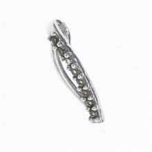 Silver pendant with moldavite 1069