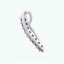 Silver pendant with moldavite 1069