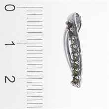 Silver pendant with moldavite 1069